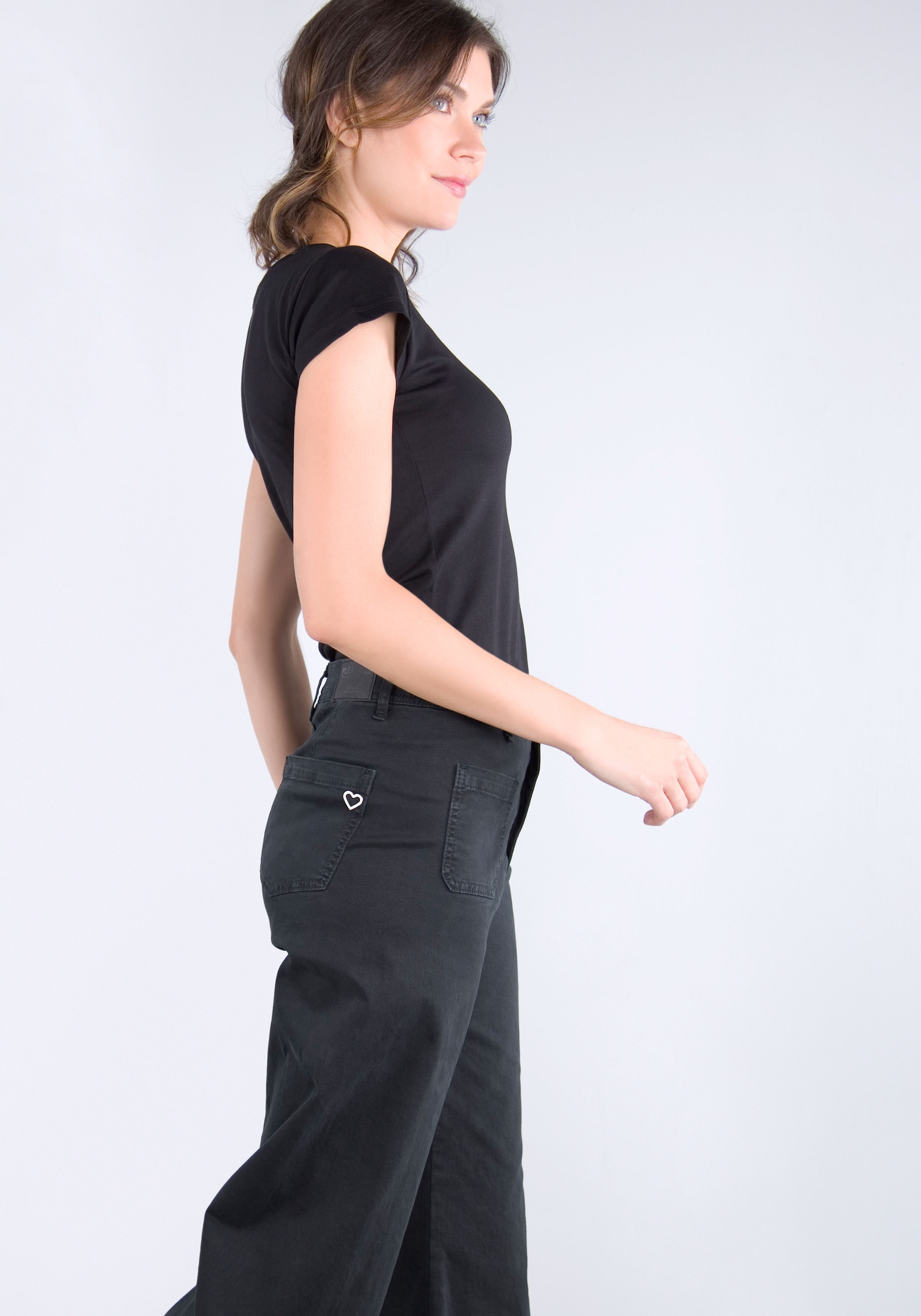 Please Jeans Schlaghose, aus hochwertigem Baumwollmix mit Stretch