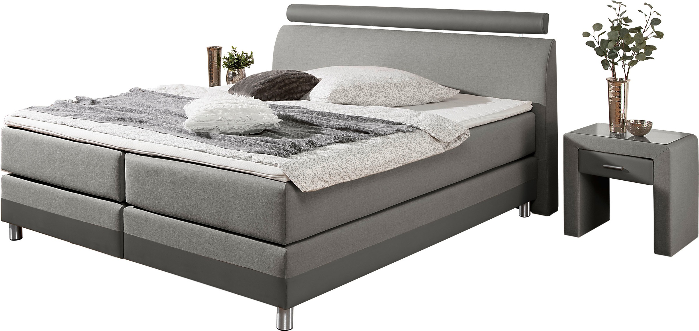 Home affaire Boxspringbett "Rocklin" in H2, H3 oder H4 erhältlich günstig online kaufen