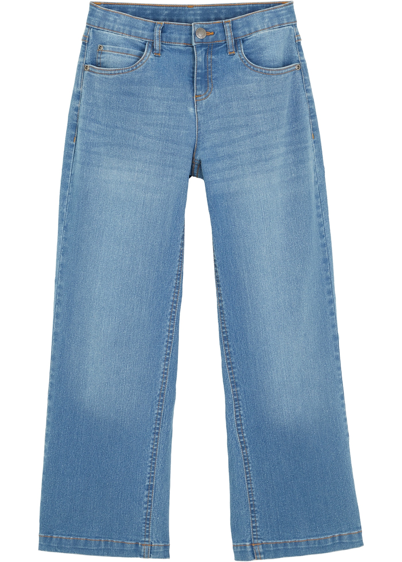 bonprix Weite Jeans , Wide-Leg-Jeans Mid Waist
