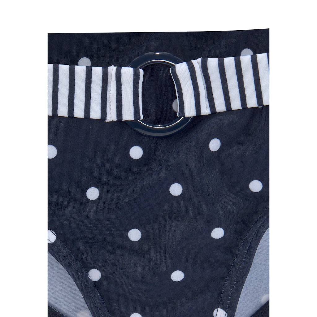 s.Oliver Triangel-Bikini »Audrey Kids«, im Punkte-Streifen-Mix