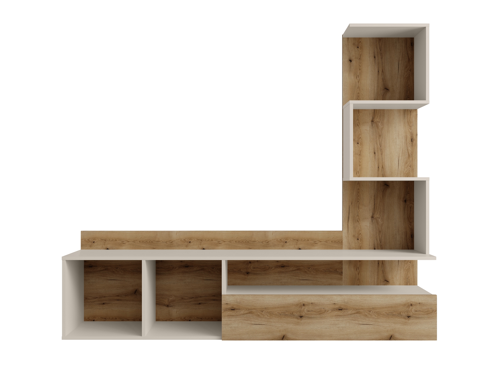 Home affaire Wohnwand »LUMIA TV-Lowboard mit Regal, wahlweise mit Beleuchtung, viel Stauraum«