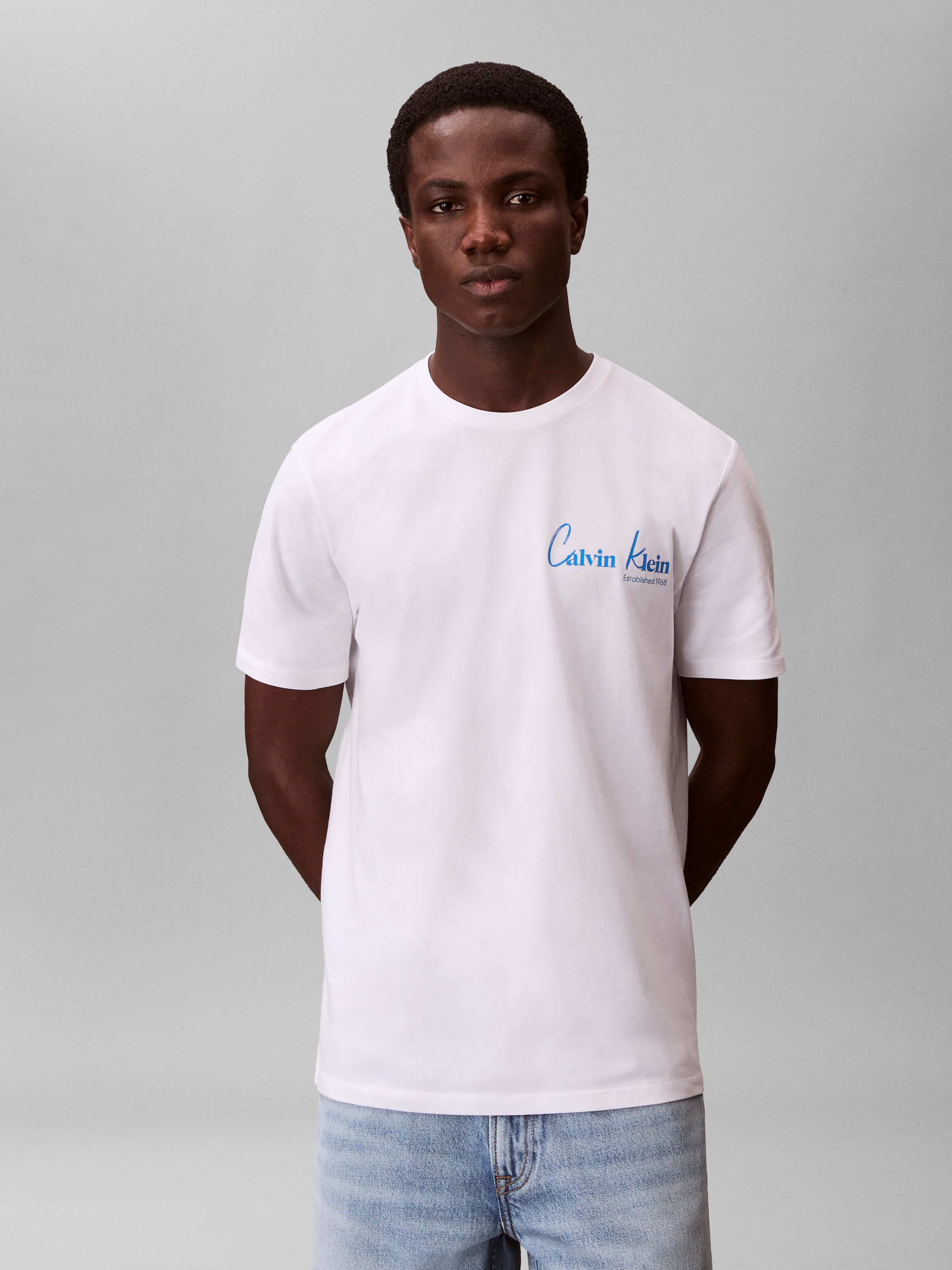 Calvin Klein Jeans T-Shirt "JEANS GRAPHICS" Regular fit mit Markenprint günstig online kaufen