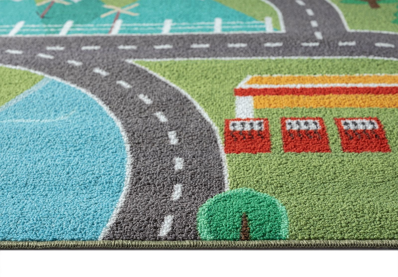 the carpet Kinderteppich "Happy Life" rund 4 mm Höhe Life Kinderzimmer Tepp günstig online kaufen
