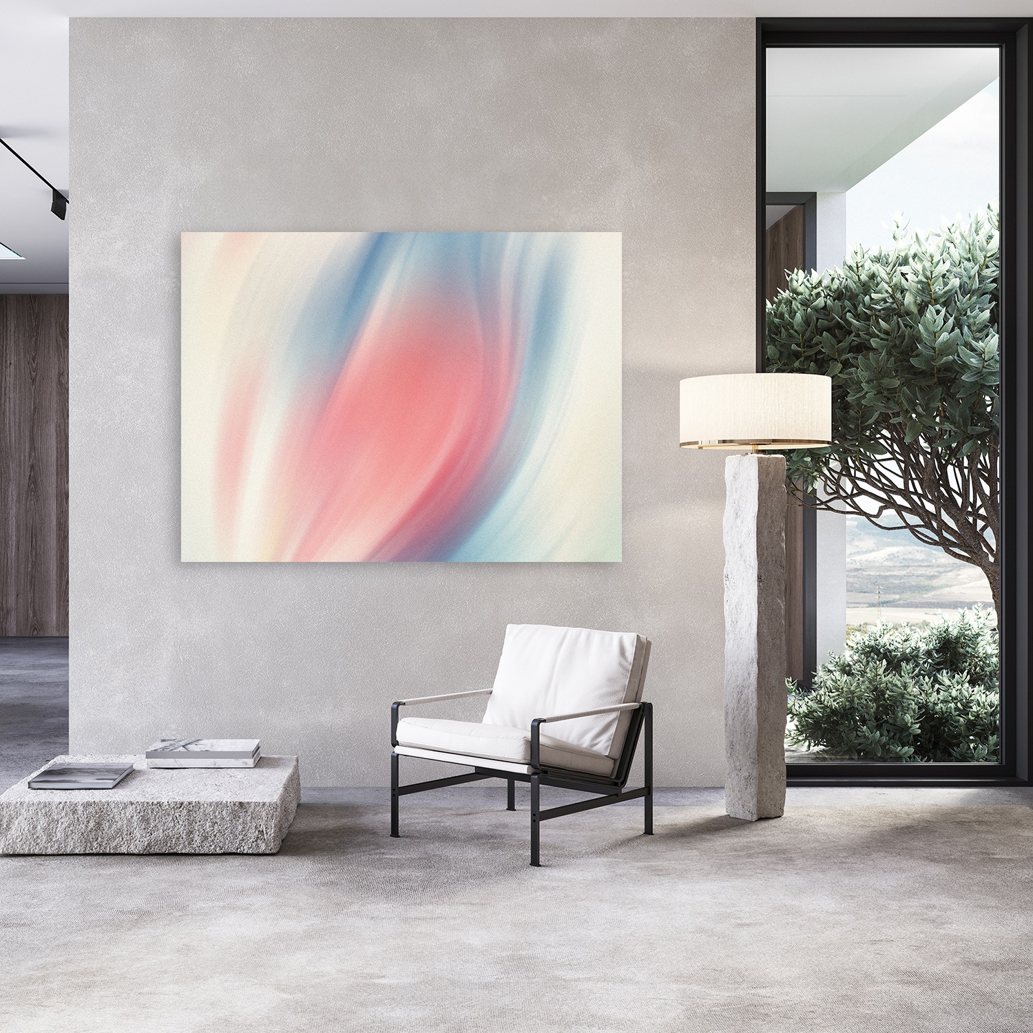 queence Acrylglasbild "Wanddeko in Pastelltönen" Abstrakt  Abstrakte  Forme günstig online kaufen