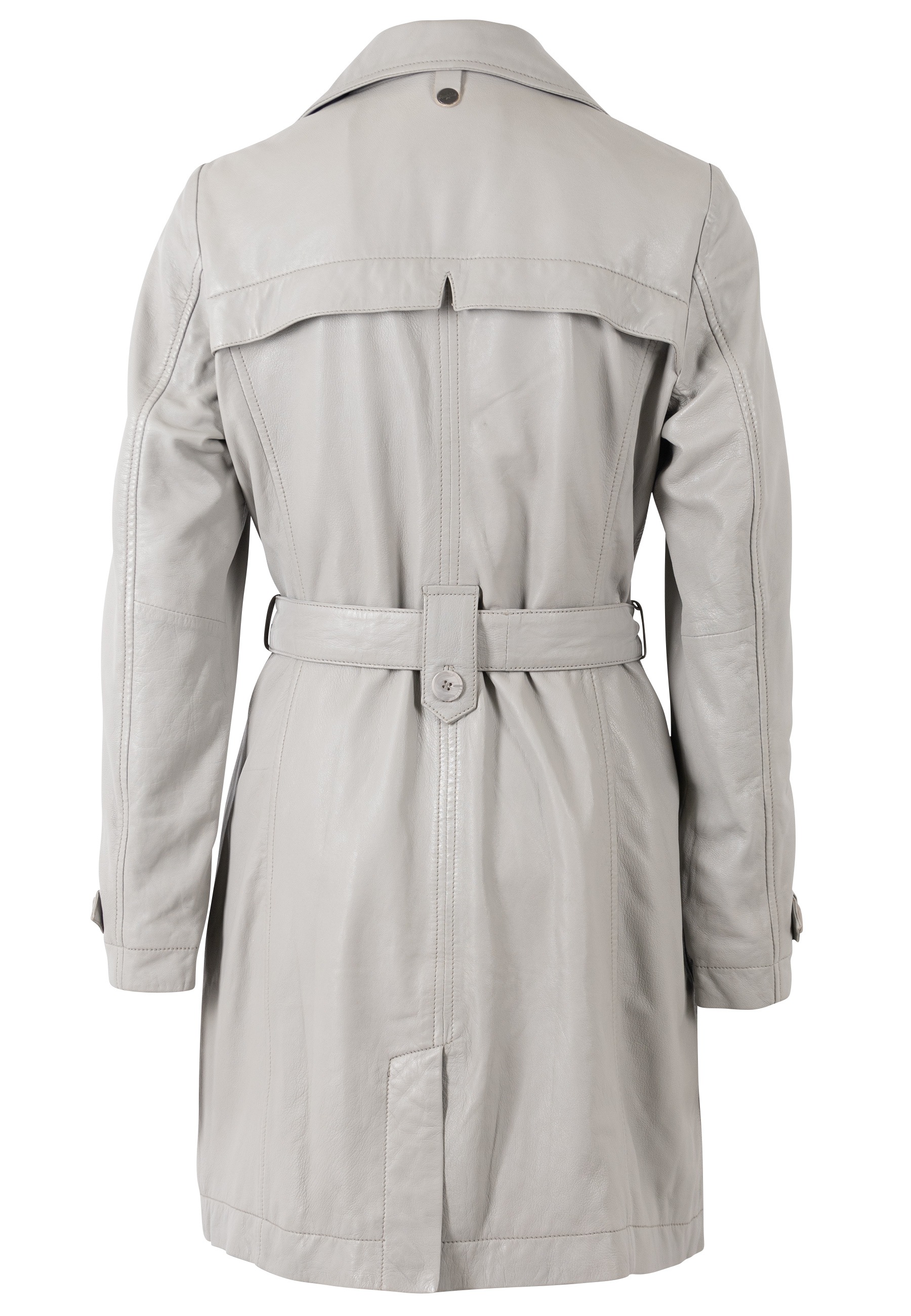 Thumbnail - Mauritius Trenchcoat "MWLeoniz" aus Echtleder, mit Taillengürtel