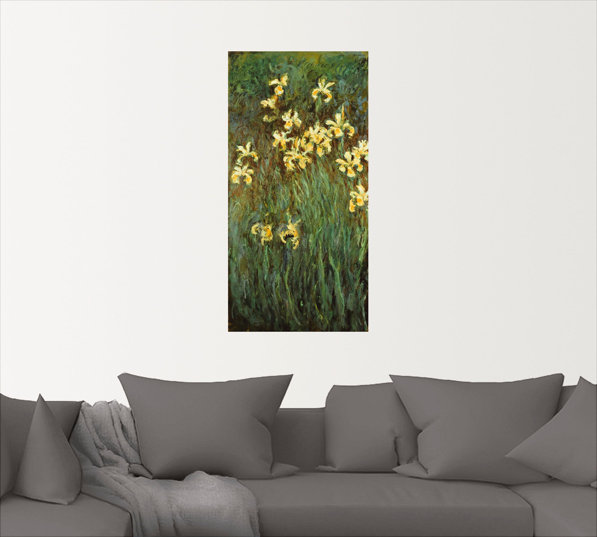 Artland Leinwandbild »Gelbe Iris.«, Blumenwiese, (1 St.), auf Keilrahmen gespannt