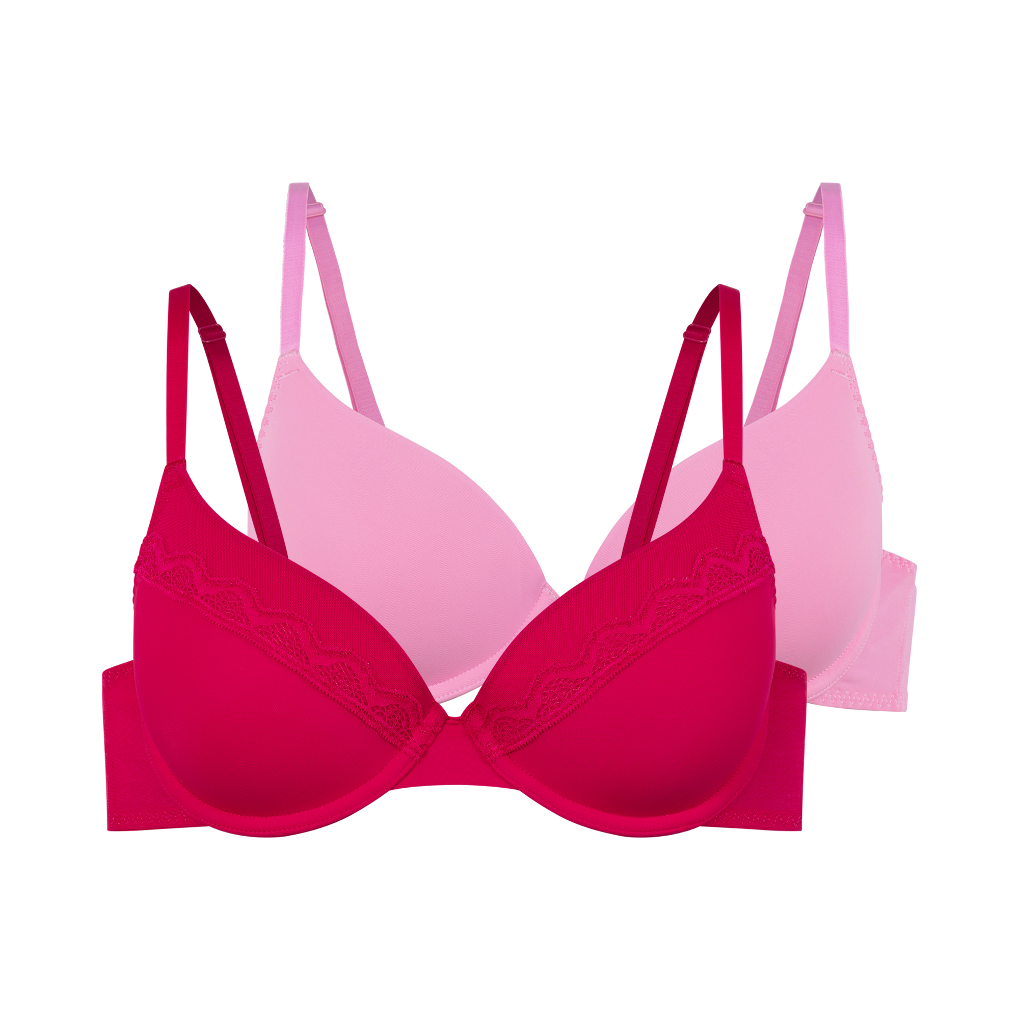 Dorina Bügel-BH "Jana (Valentine)" leicht gepolstert, vorgeformte Cups, Spitzendetails, elastisch
