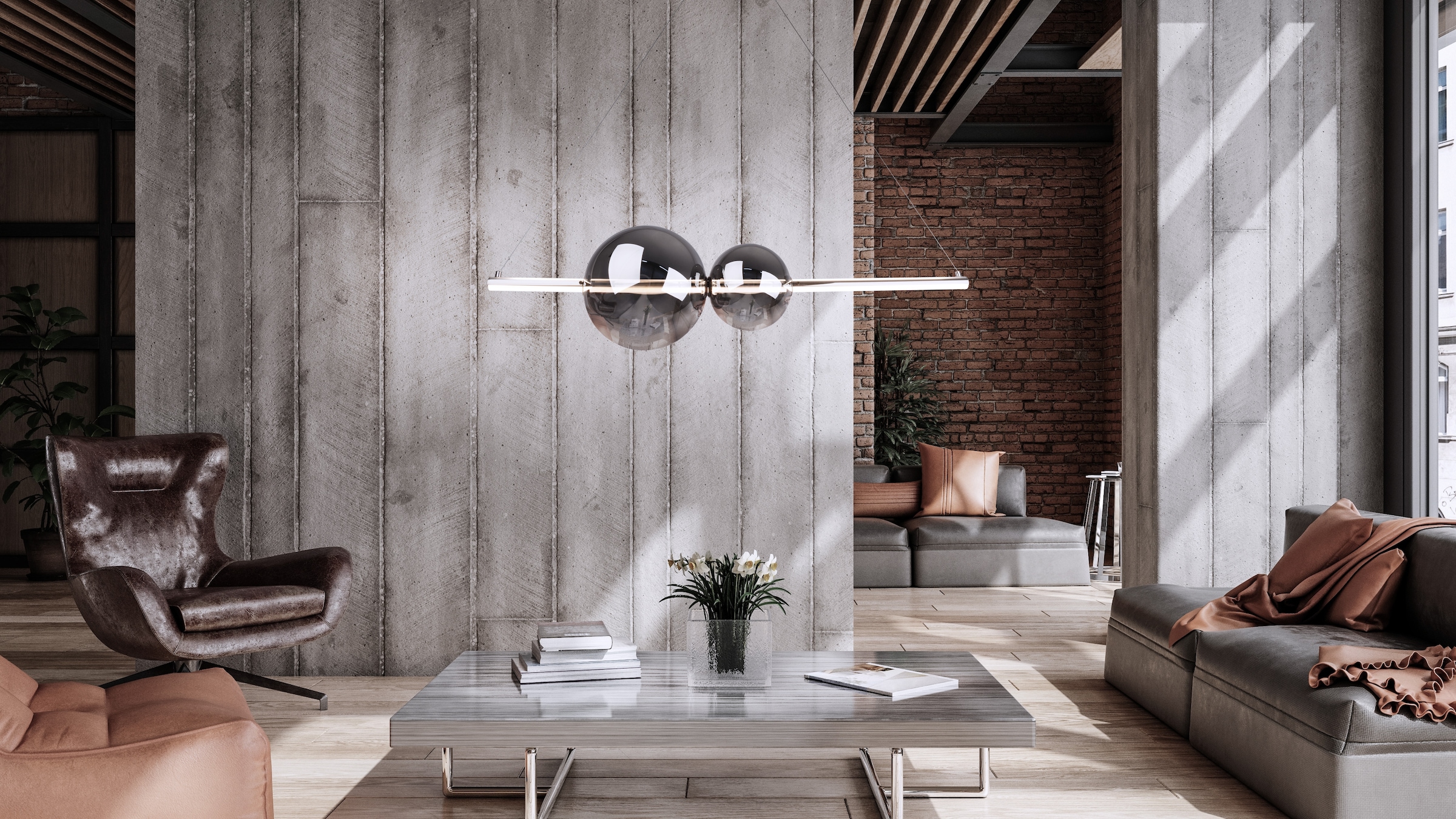 näve LED Pendelleuchte »NOVA«, Leuchtmittel LED-Modul | LED fest integriert, Dimmbar