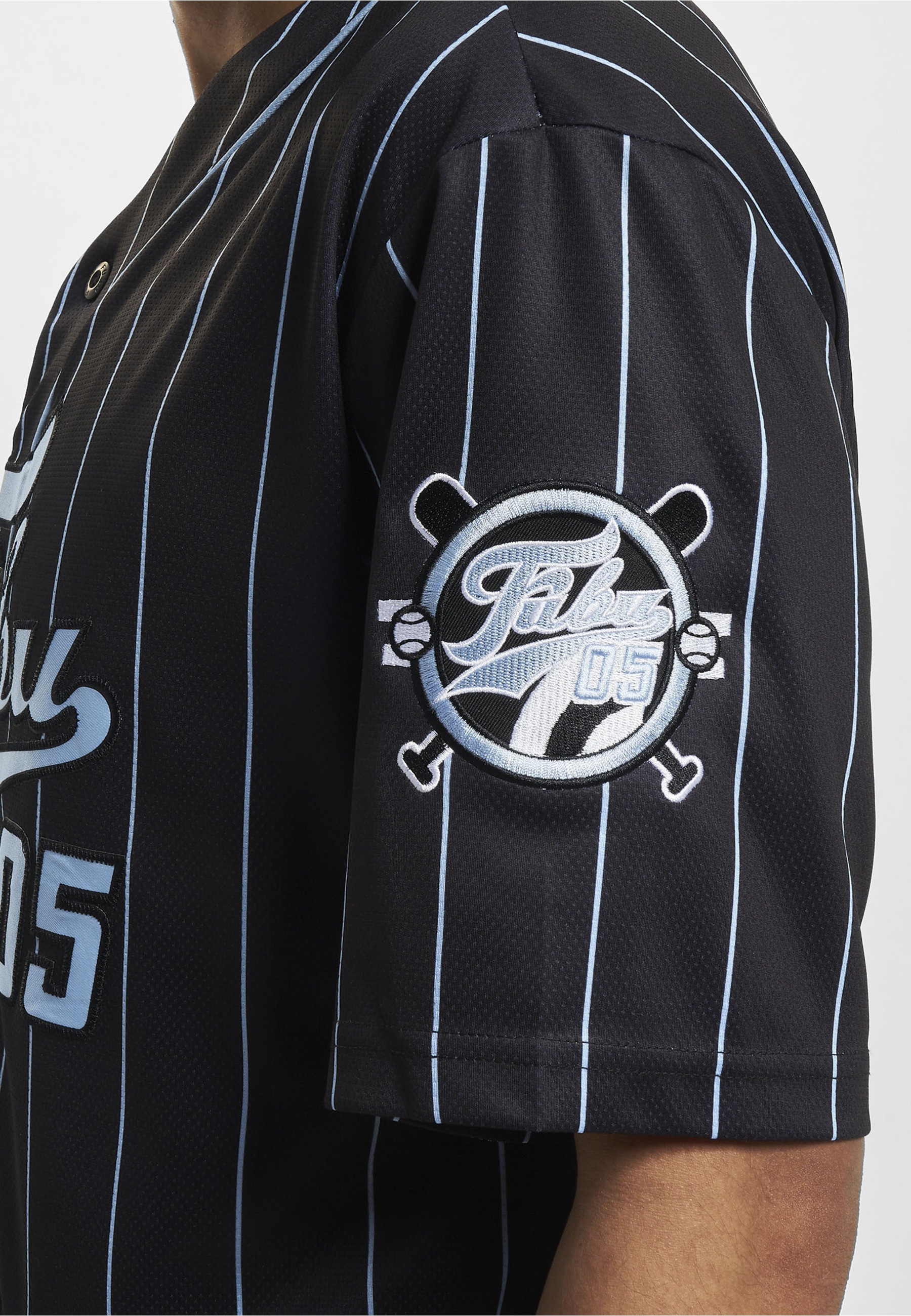 Fubu Kurzarmshirt »Fubu Herren FM232-003-1 FUBU Varsity Pinstripe Baseball Jersey« 1 Stk.