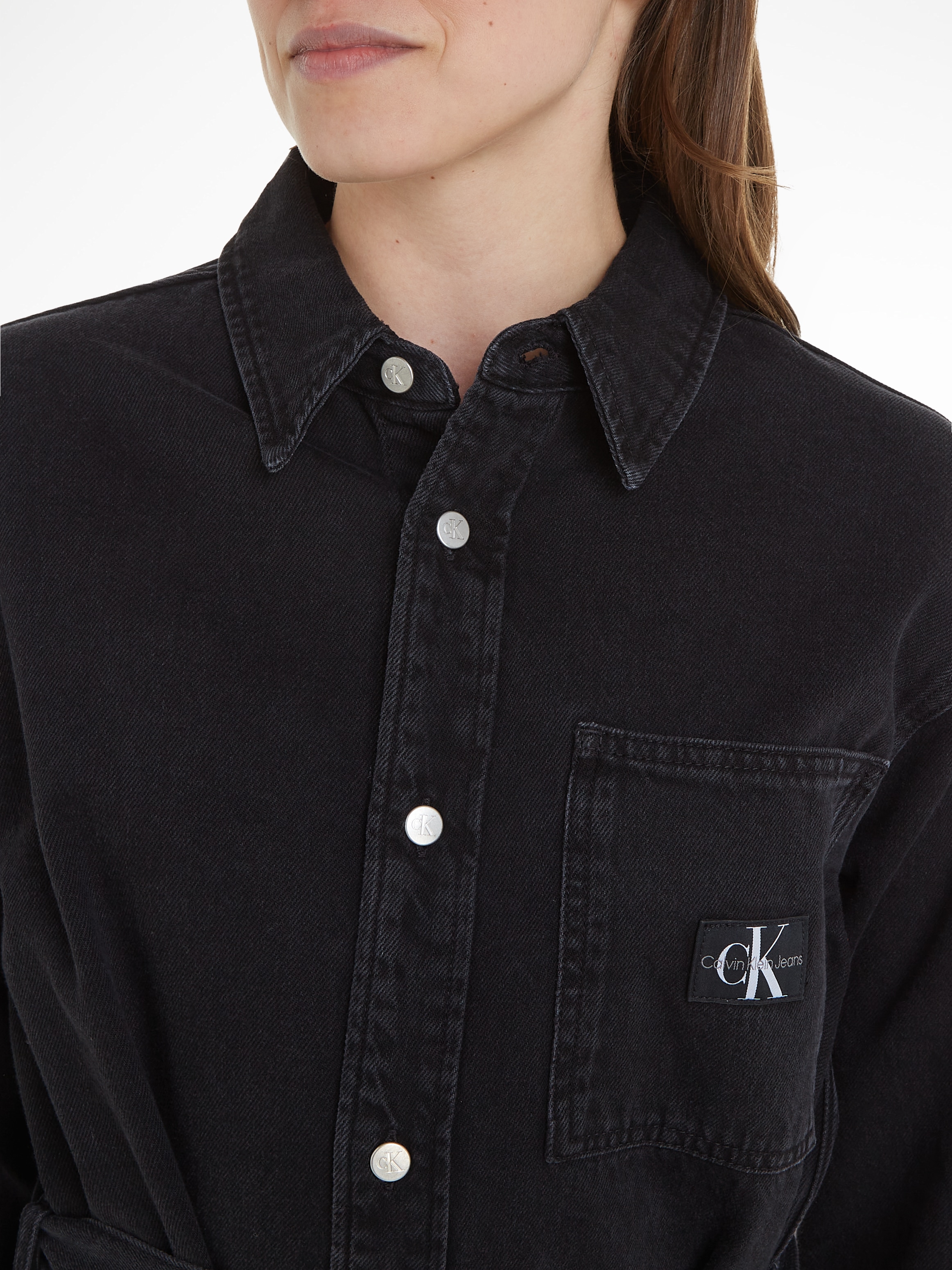 Calvin Klein Jeans Jeanskleid »BELTED UTILITY DENIM SHIRT DRESS« online  kaufen | BAUR