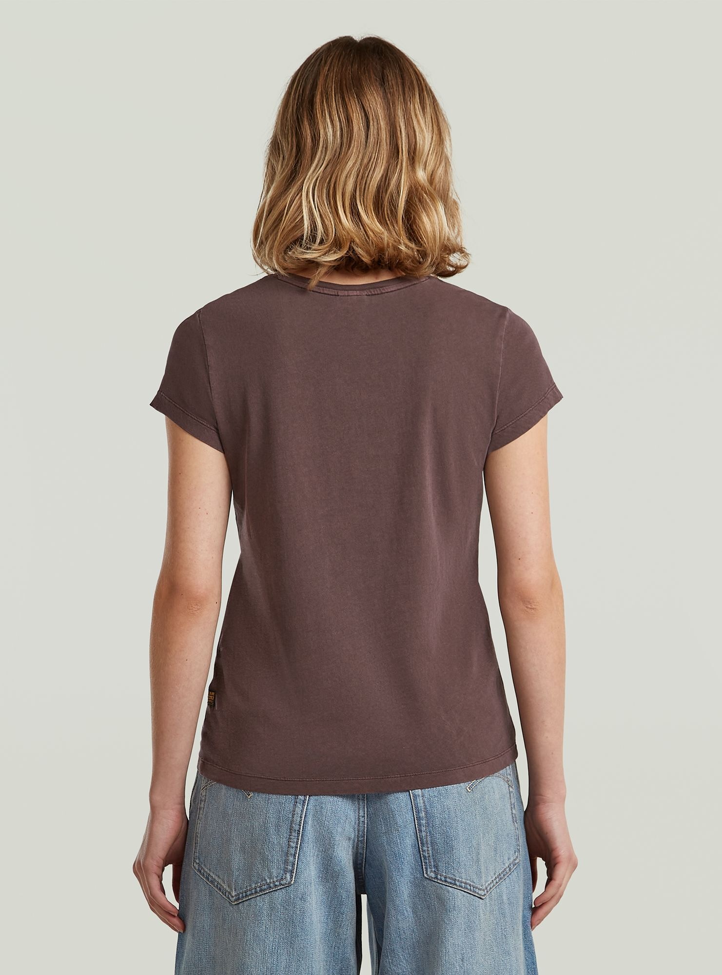 G-STAR T-Shirt "Overdyed Eyben Slim V-Neck Top" günstig online kaufen