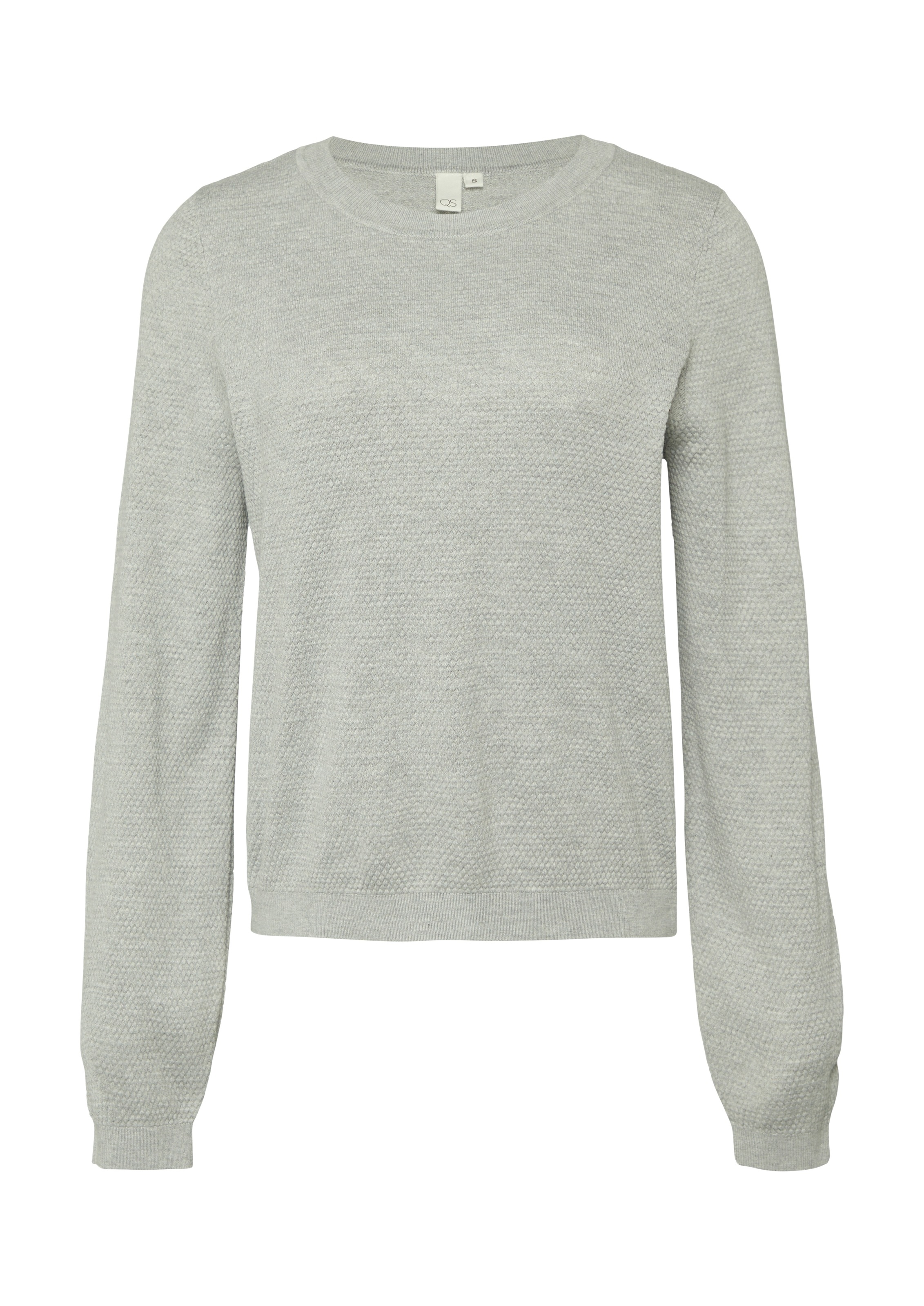 Thumbnail - QS Rundhalspullover in Strick-Optik