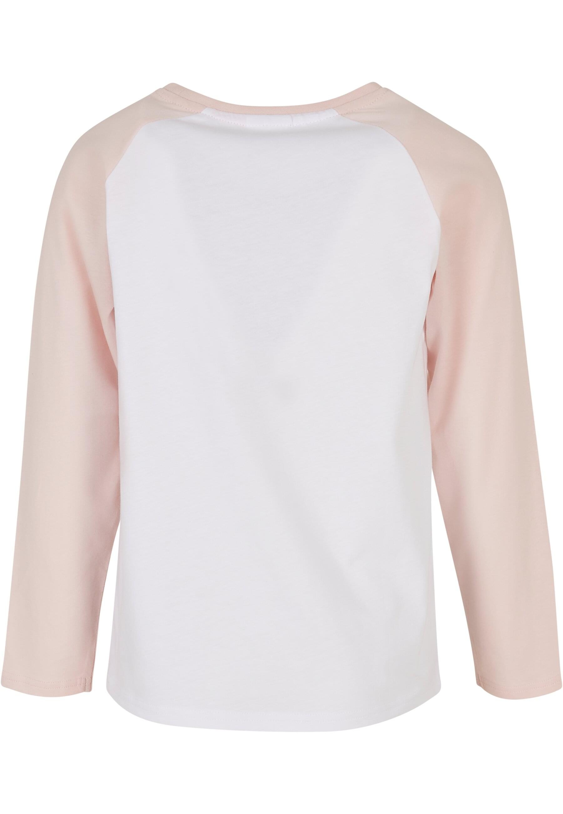 URBAN CLASSICS Kurzarmshirt »Urban Classics Damen Girls Contrast Raglan Longsleeve«, (1 tlg.)