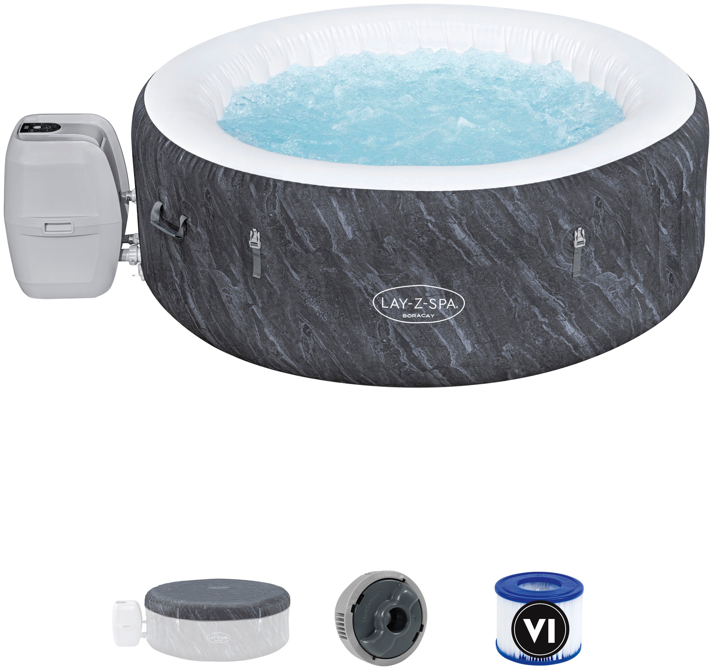 WLAN-Whirlpool rund 180 Boracay BAUR auf AirJet™ Raten x | Ø »LAY-Z-SPA®«, 66 cm, Whirlpool Bestway