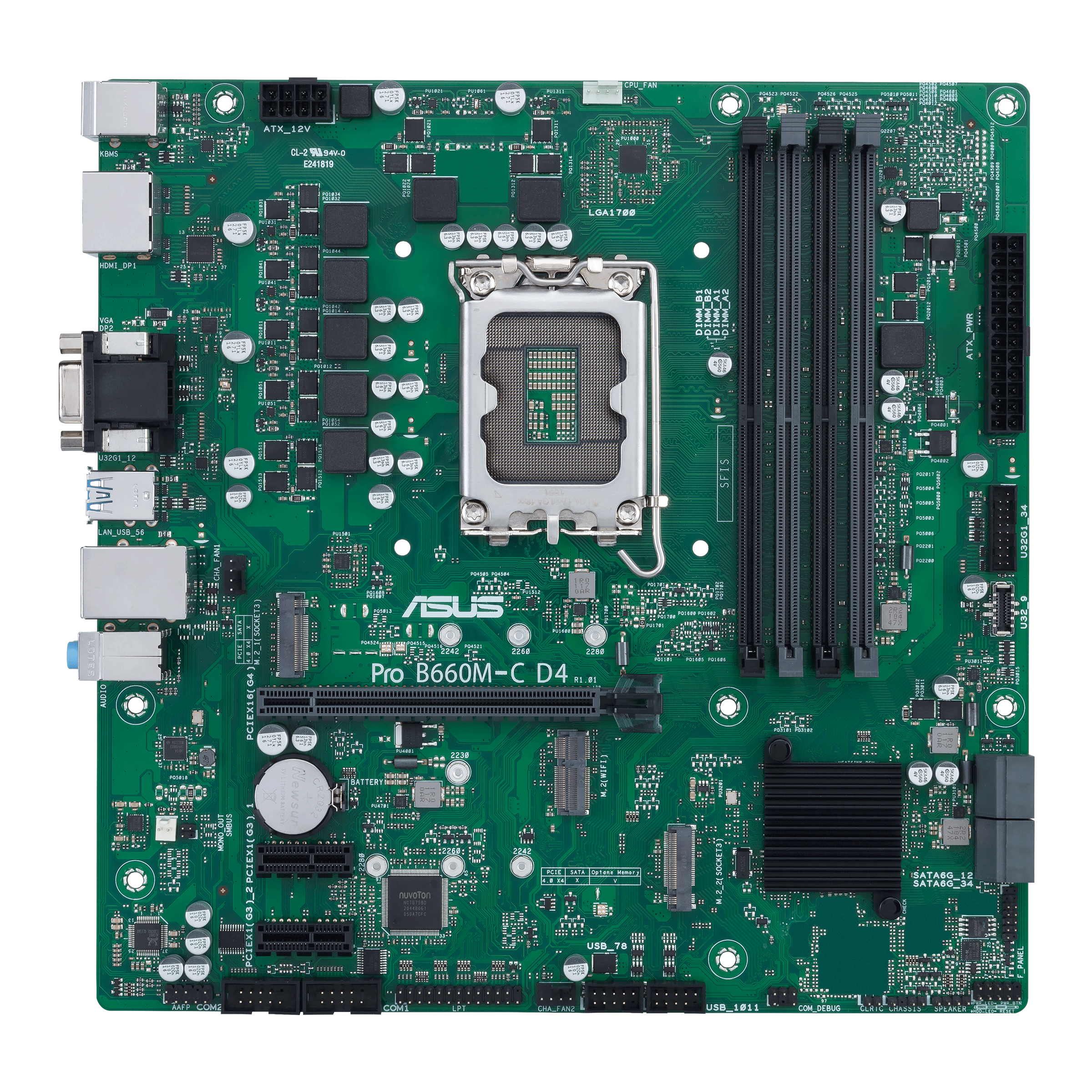 Asus Mainboard »PRO B660M-C D4-CSM«