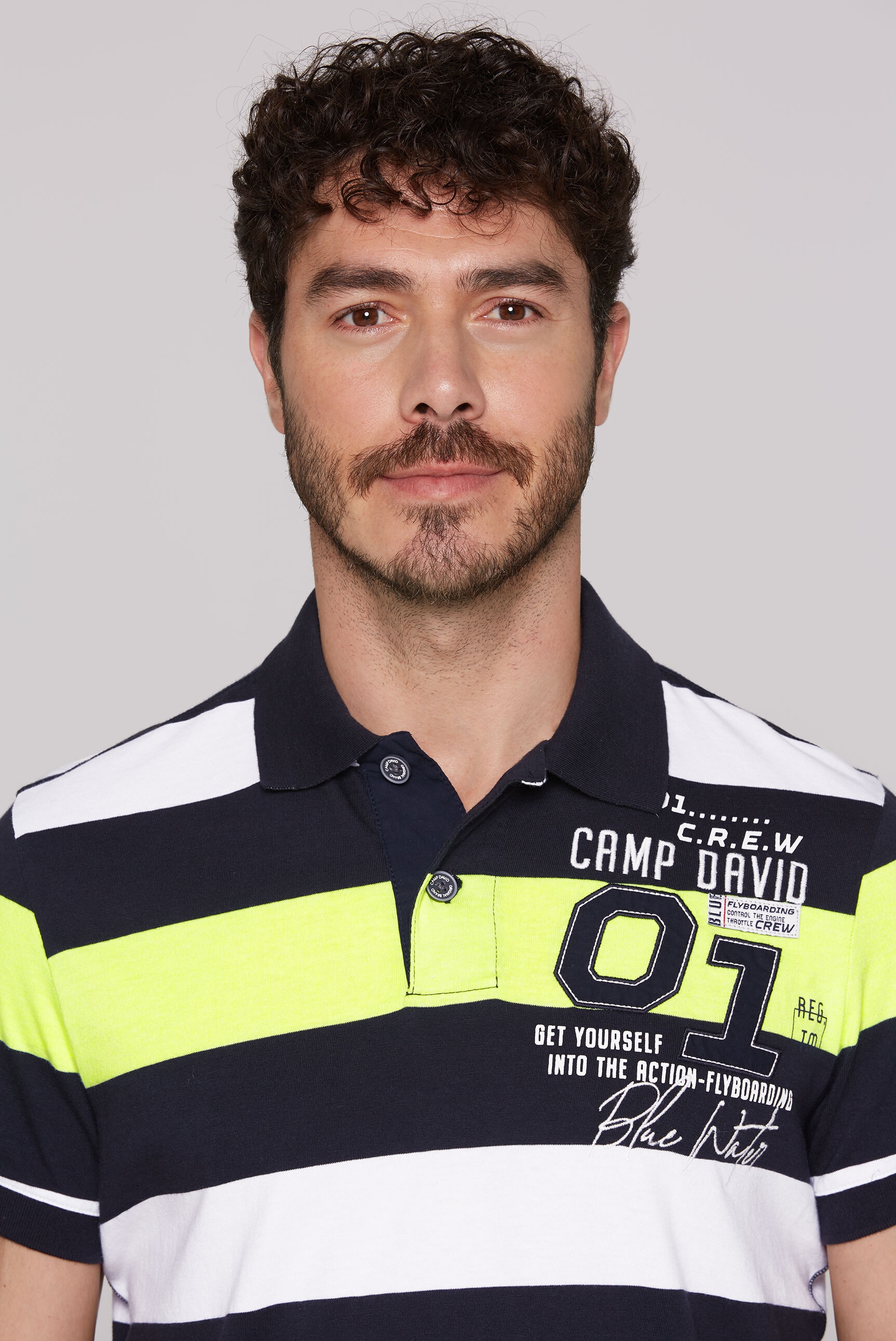 CAMP DAVID Poloshirt, aus Baumwolle