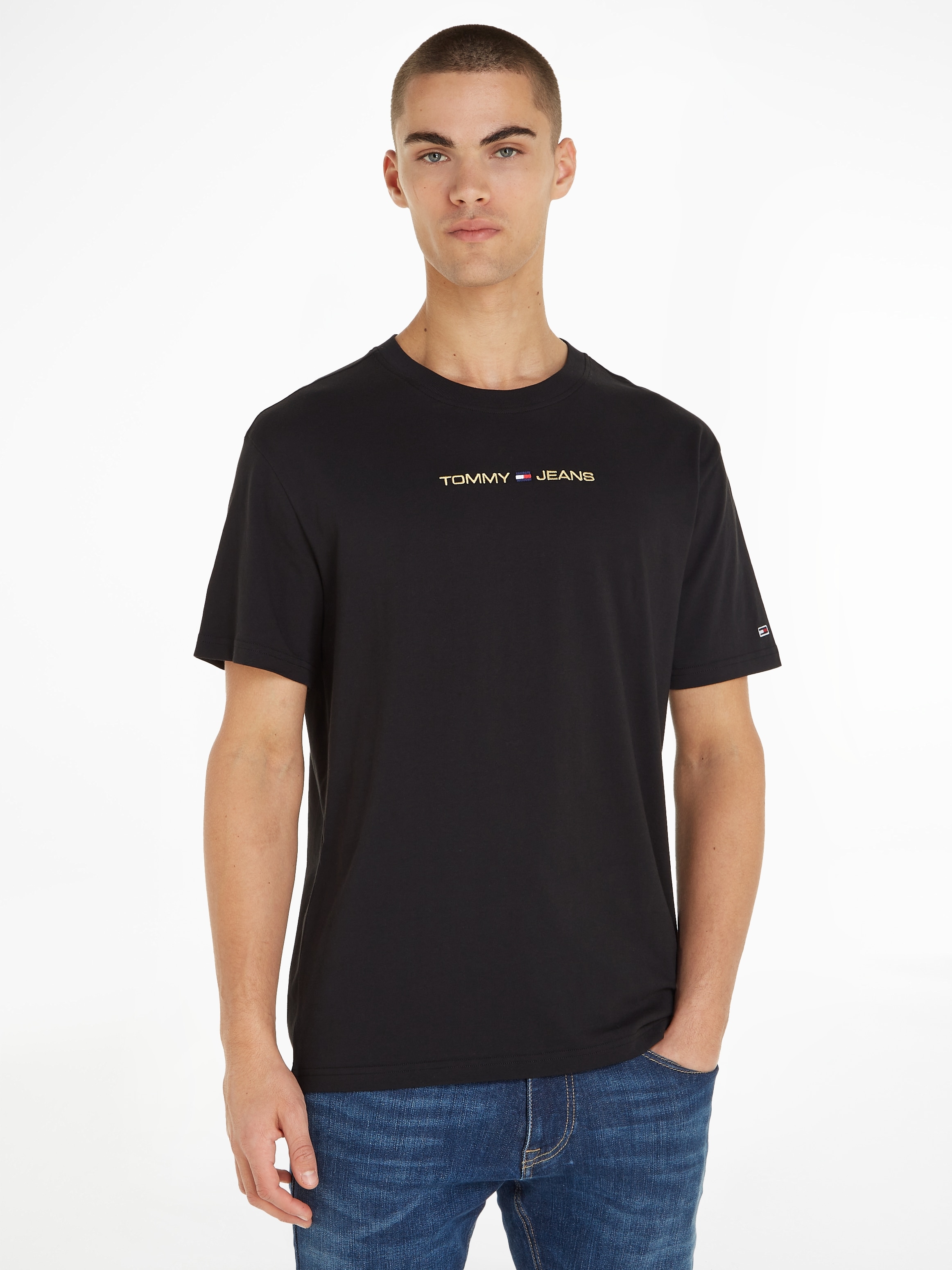 Tommy Jeans T-Shirt »TJM CLSC GOLD LINEAR TEE«