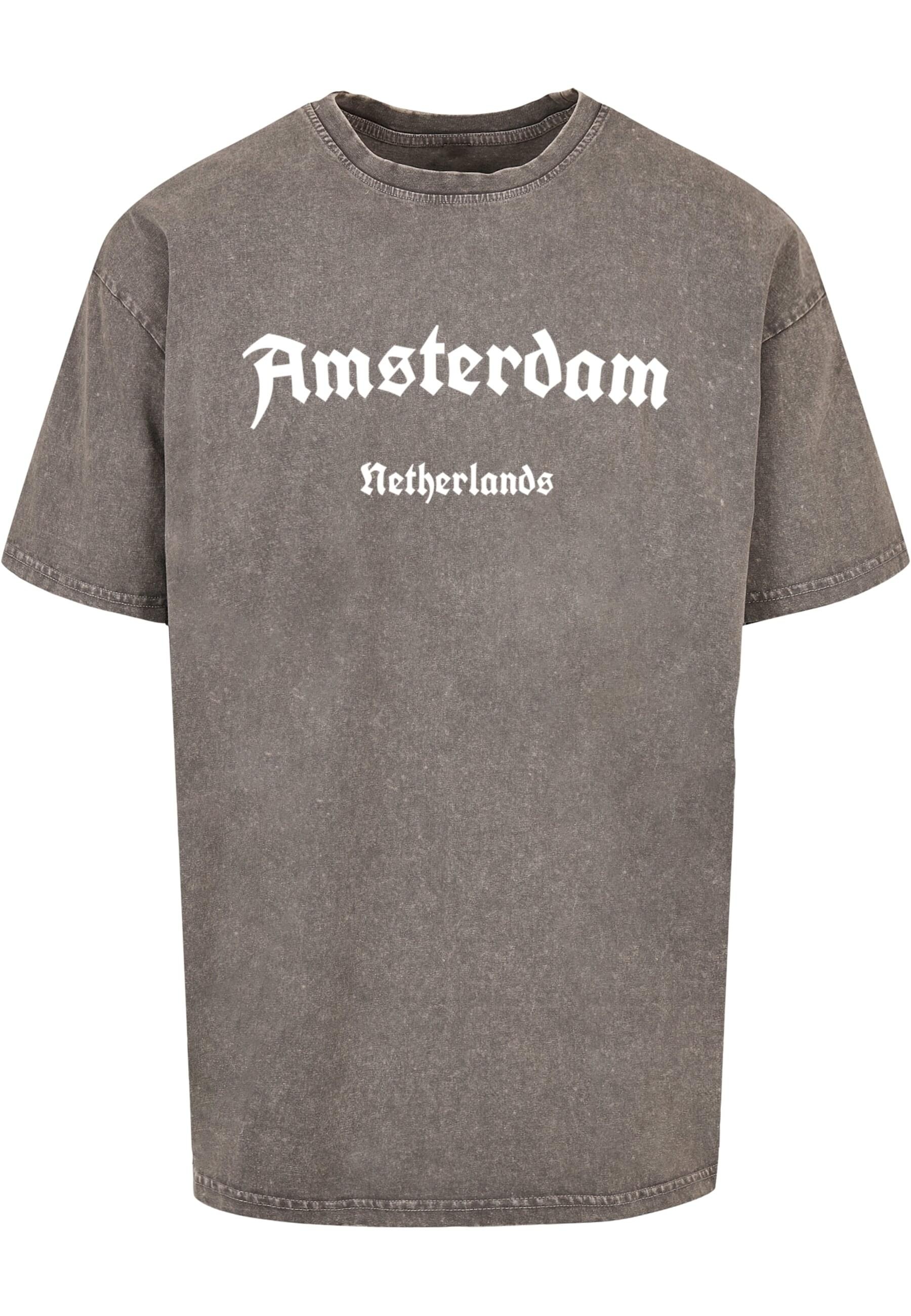 T-Shirt »Merchcode Herren Amsterdam X Acid Washed Heavy Oversize Tee«, (1 tlg.)