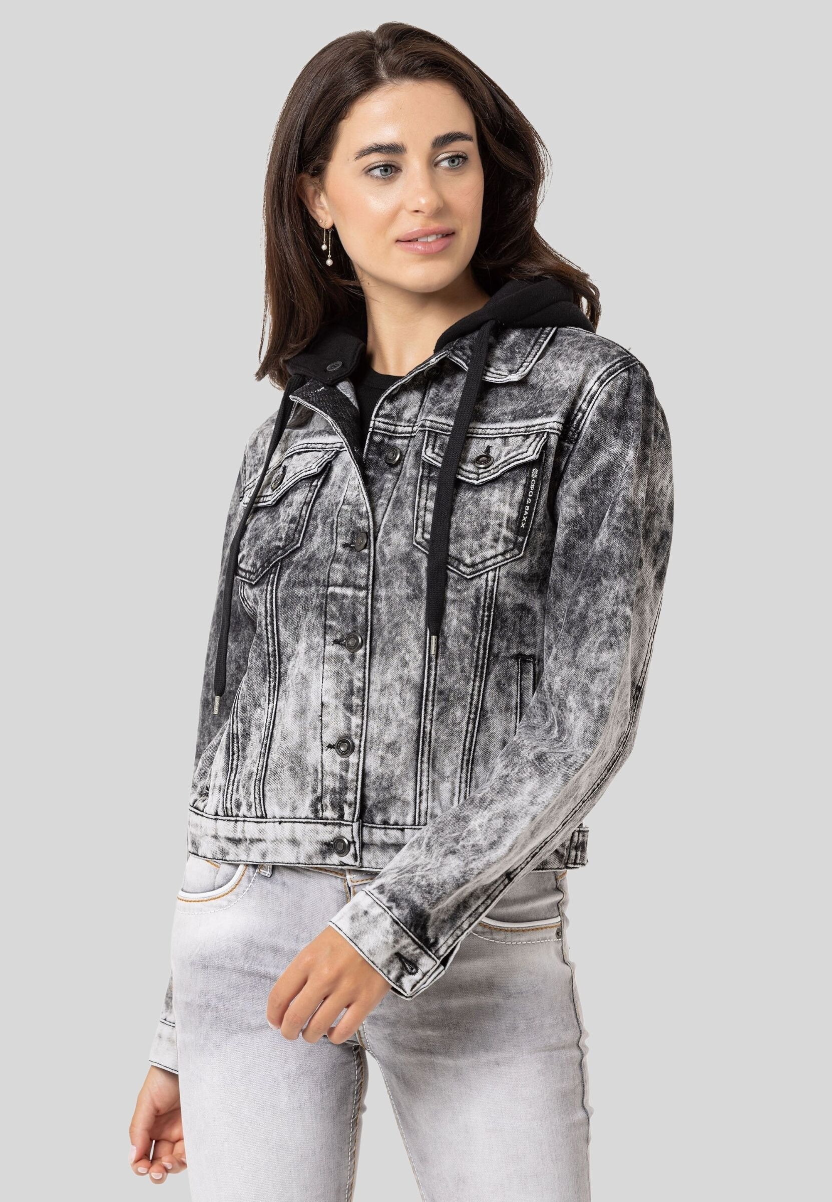 Cipo & Baxx Jeansjacke »Jacken«, ohne Kapuze, im washed Look