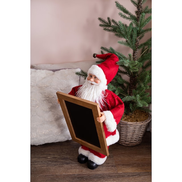 Myflair Möbel & Accessoires Weihnachtsmann »Weihnachtsdeko rot«, mit Tafel  zum Beschriften, Höhe ca. 61 cm kaufen | BAUR
