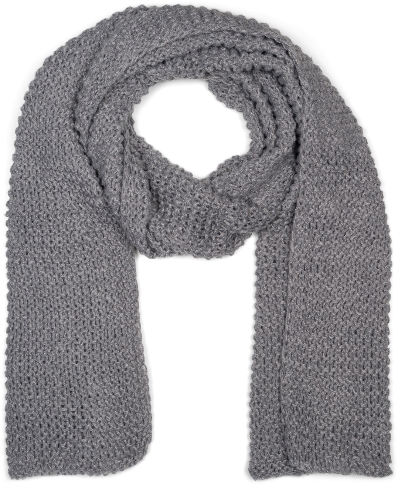 styleBREAKER Strickschal "Langer Strick Schal mit Wellen Strickmuster" 1 Stk.