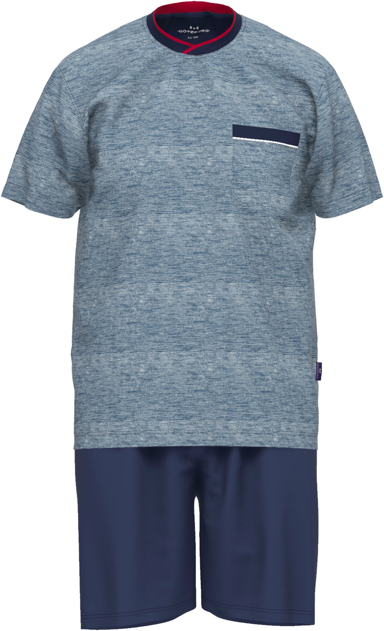 GÖTZBURG Shorty "Upper West", (2 tlg.), Kurzarm, Rundhalsausschnitt, kurze günstig online kaufen