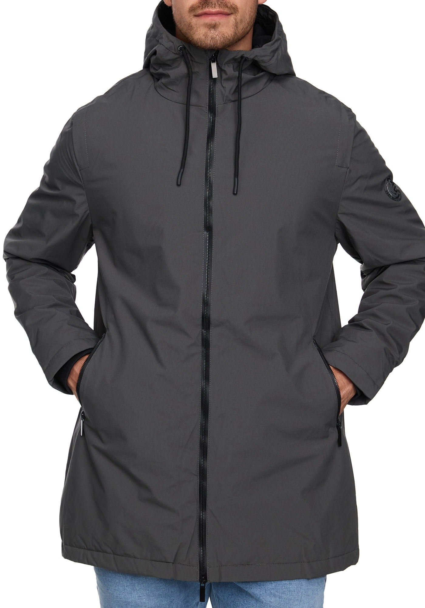 Indicode Langjacke »INChanto« su Kapuze
