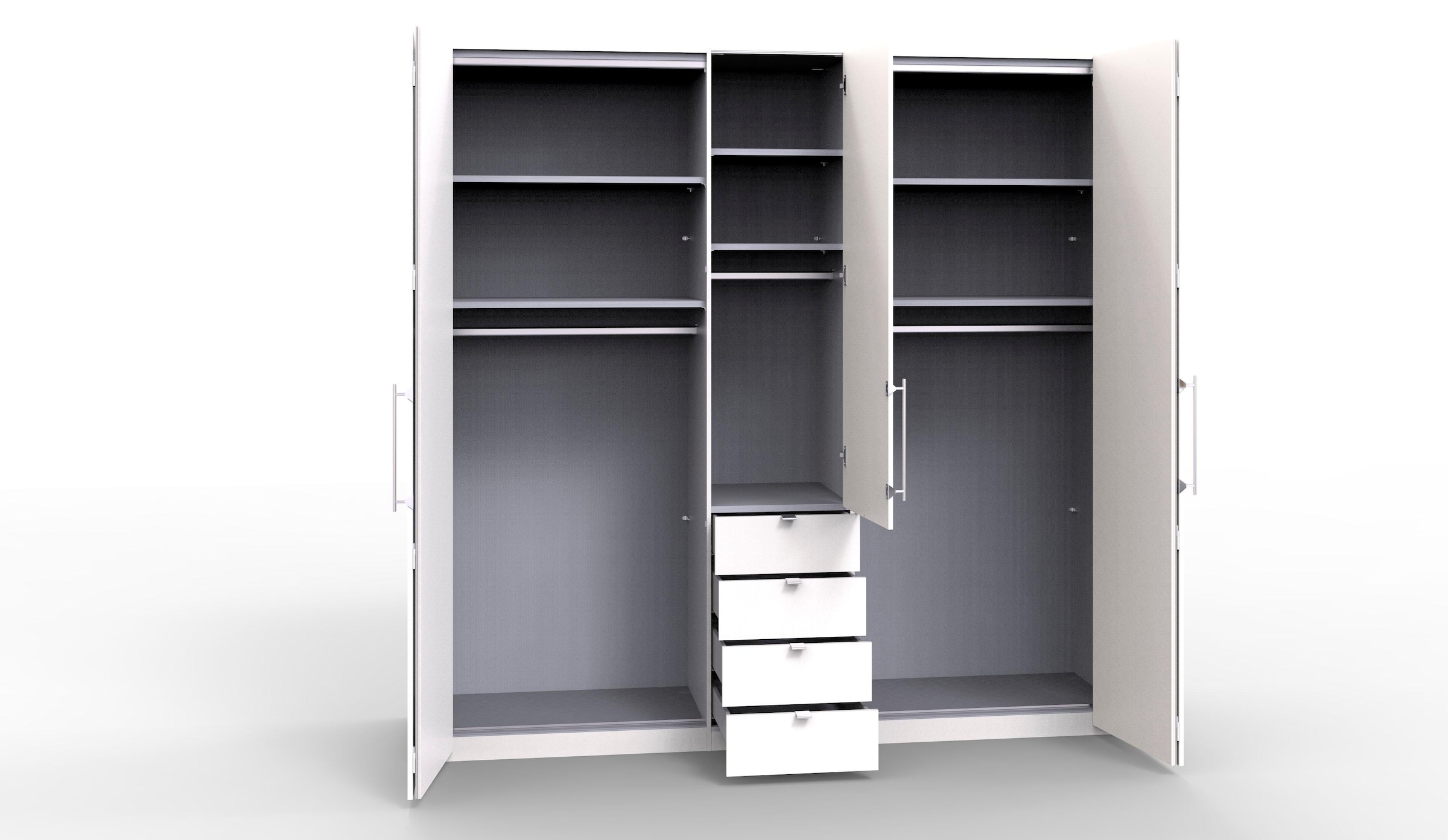 WIEMANN Kleiderschrank »Loft«, Glasfront