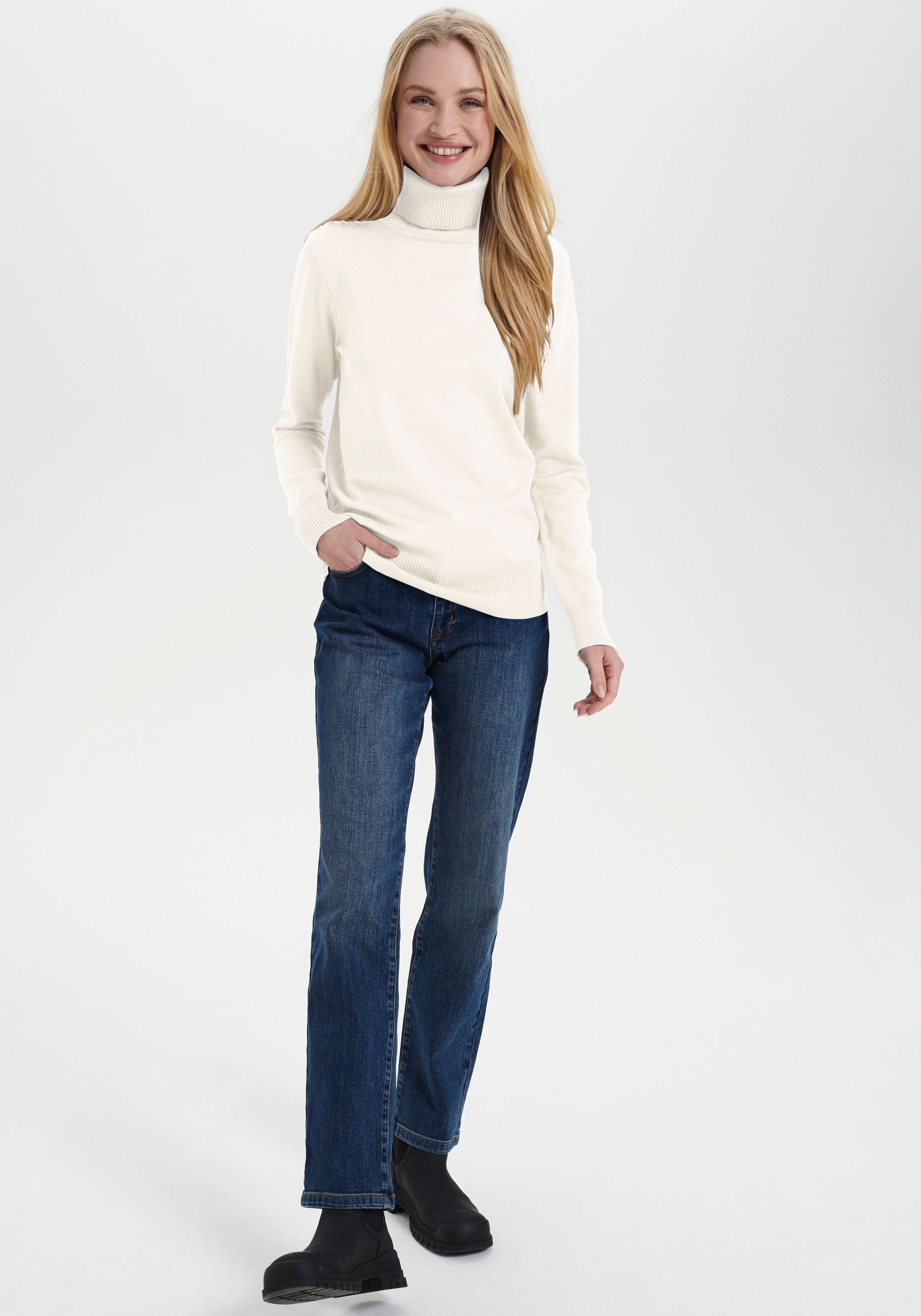 Thumbnail - Saint Tropez "J2046, MilaSZ Rollneck" Viskosemischung, Classic fit