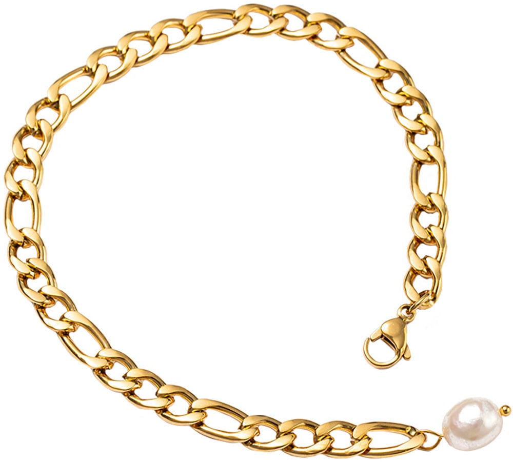 Firetti Fußkette mit Anhänger »Schmuck Geschenk Körperschmuck«, mit Süßwasserzuchtperle