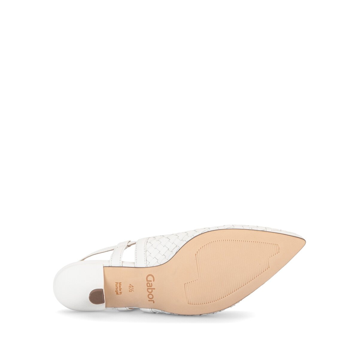 Slingpumps GABOR "Slingpumps", Damen, Gr. 37, creme, Schuhe Slingpumps 3