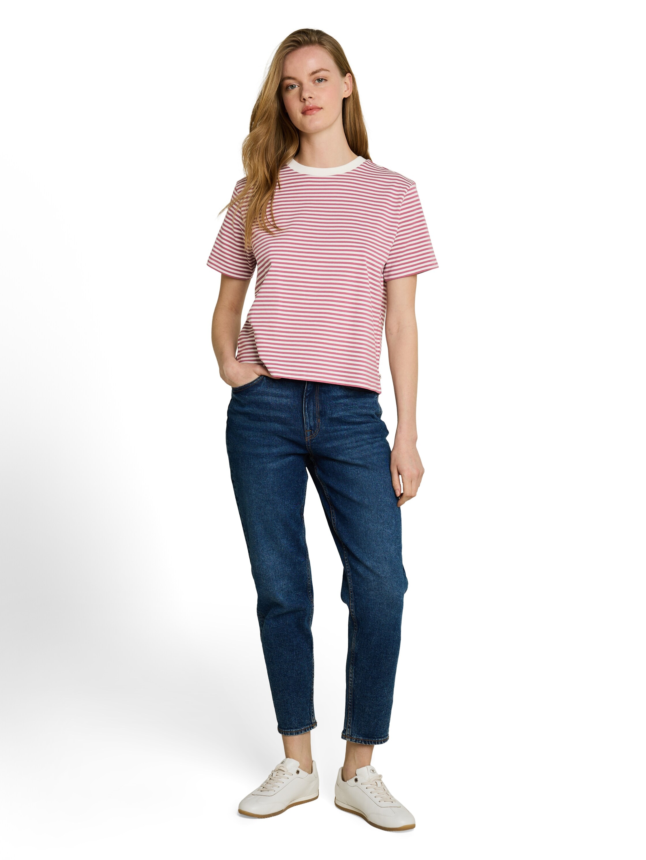 TOM TAILOR Denim T-Shirt mit Streifen Muster