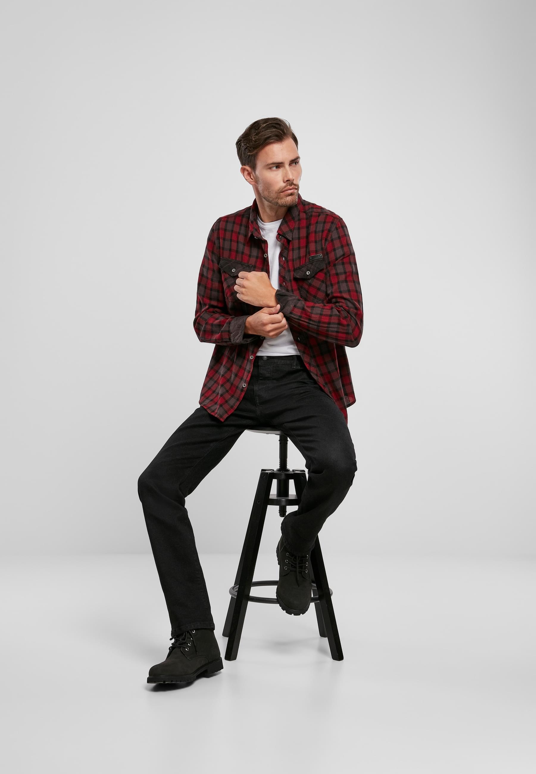 Brandit Langarmhemd »Brandit Herren Duncan Checked Shirt«, (1 tlg.)