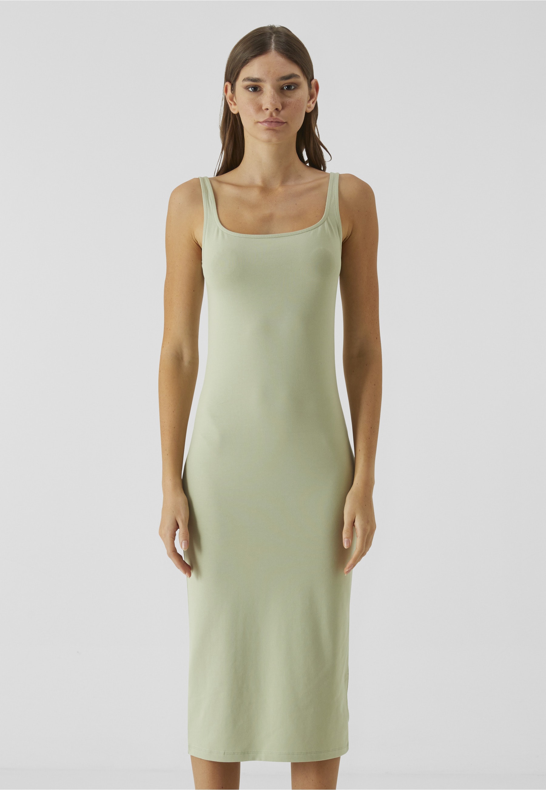URBAN CLASSICS Shirtkleid »Urban Classics Ladies Basic Long Cotton Jersey Dress« 1 Stk. tlg.