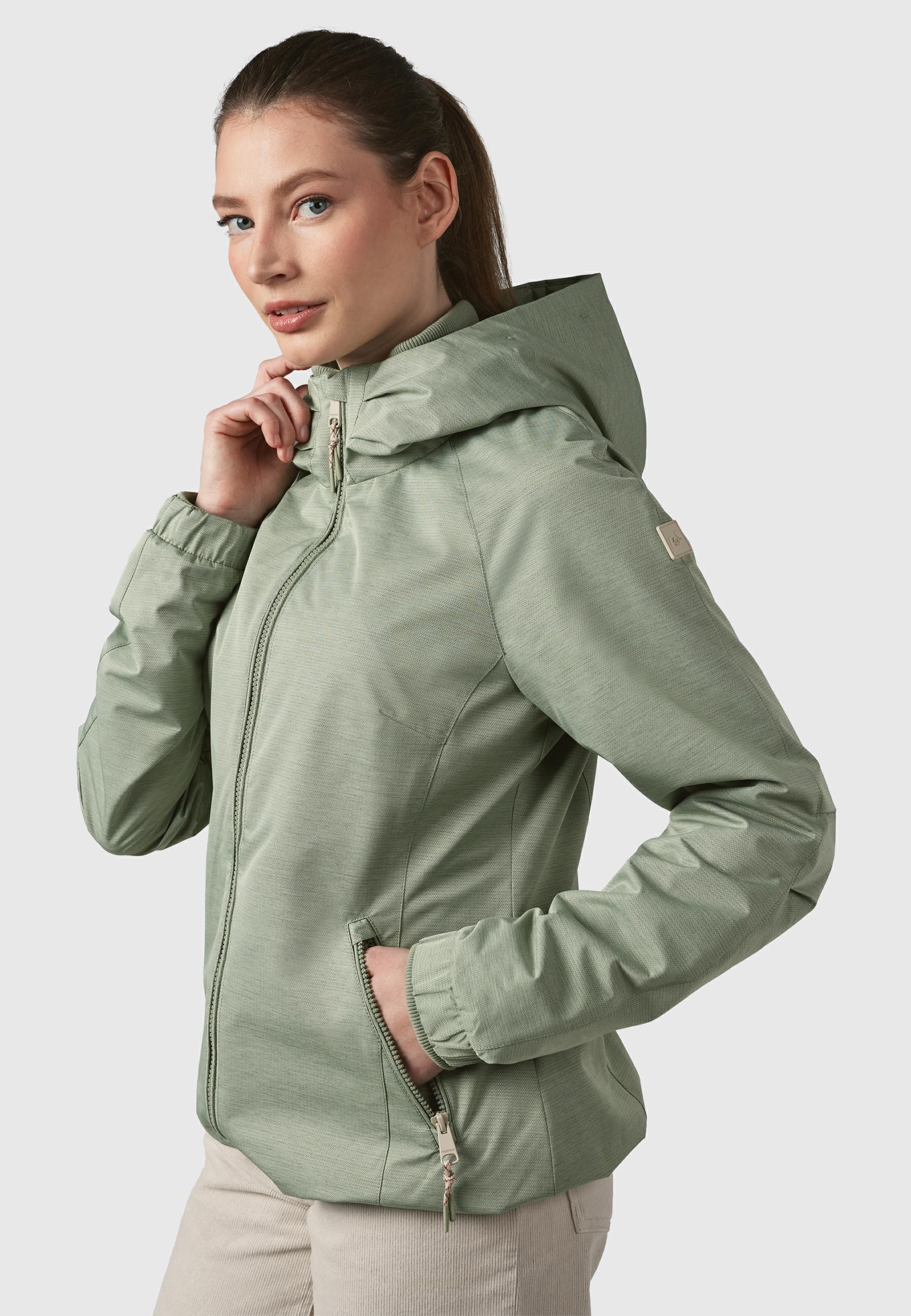 Ragwear Outdoorjacke »Dizzie Tech«, mit Kapuze, Wasserdichte Damen Übergangsjacke mit großer Kapuze