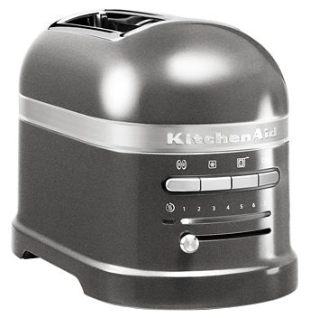 KitchenAid Toaster »Artisan 5KMT2204EMS MEDALLION-SILBER«, 2 kurze Schlitze, für 2 Scheiben, 1250 W, mit Sandwichzange