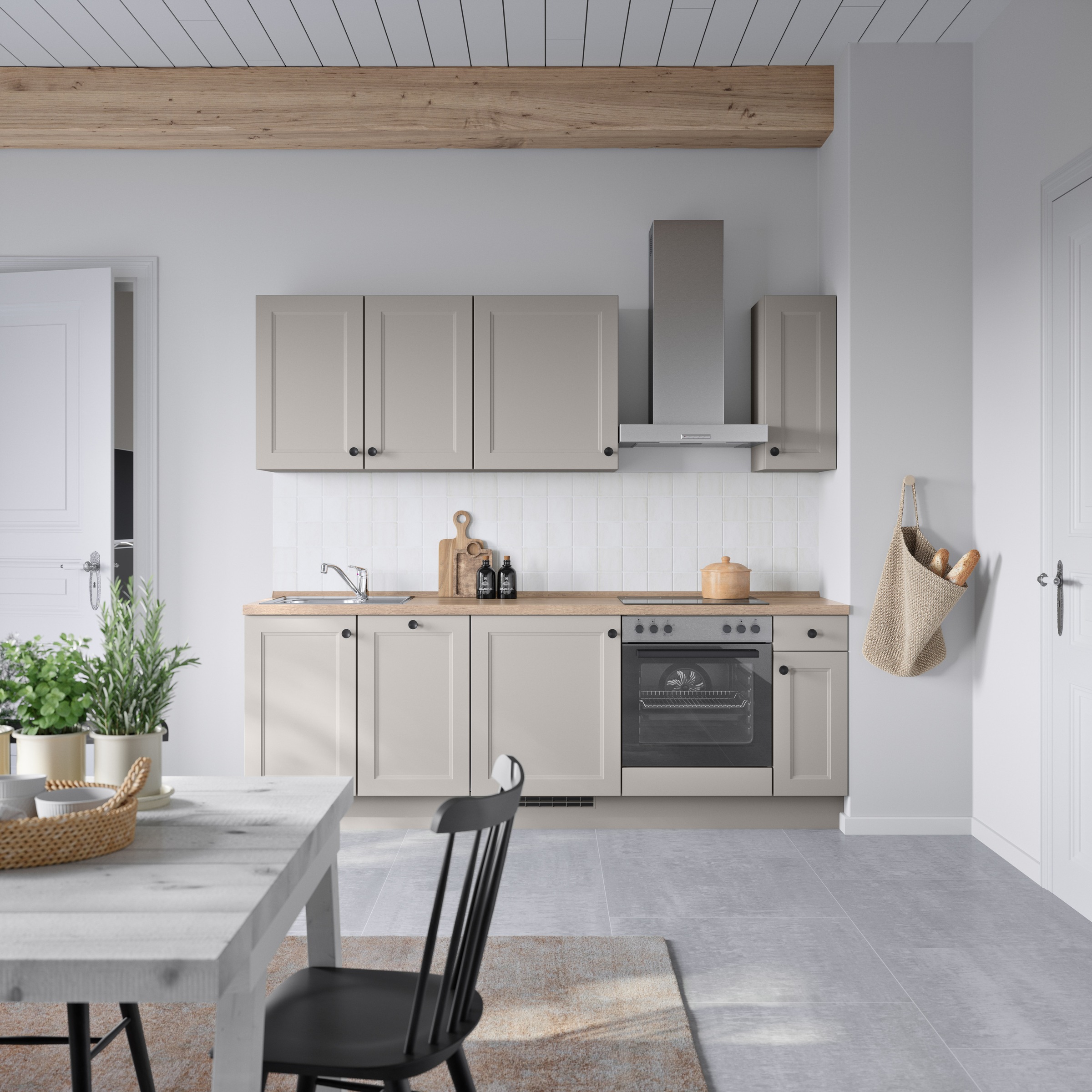 nobilia® Küchenzeile »"Cascada I"«, vormontiert, Ausrichtung wählbar, Breite 240 cm, wahlw. mit E-Geräten