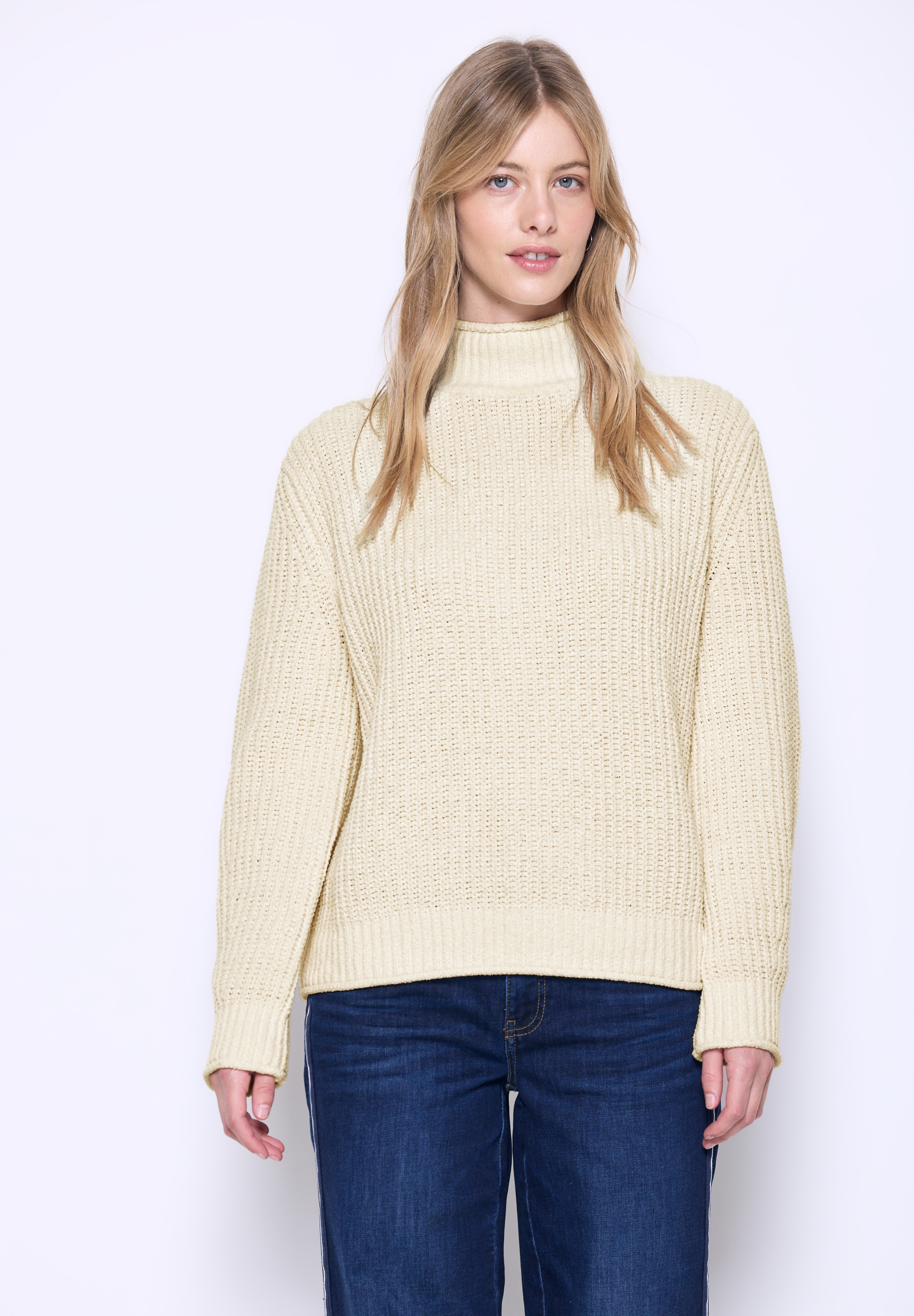 STREET ONE STUDIO Strickpullover, aus softem Materialmix günstig online kaufen