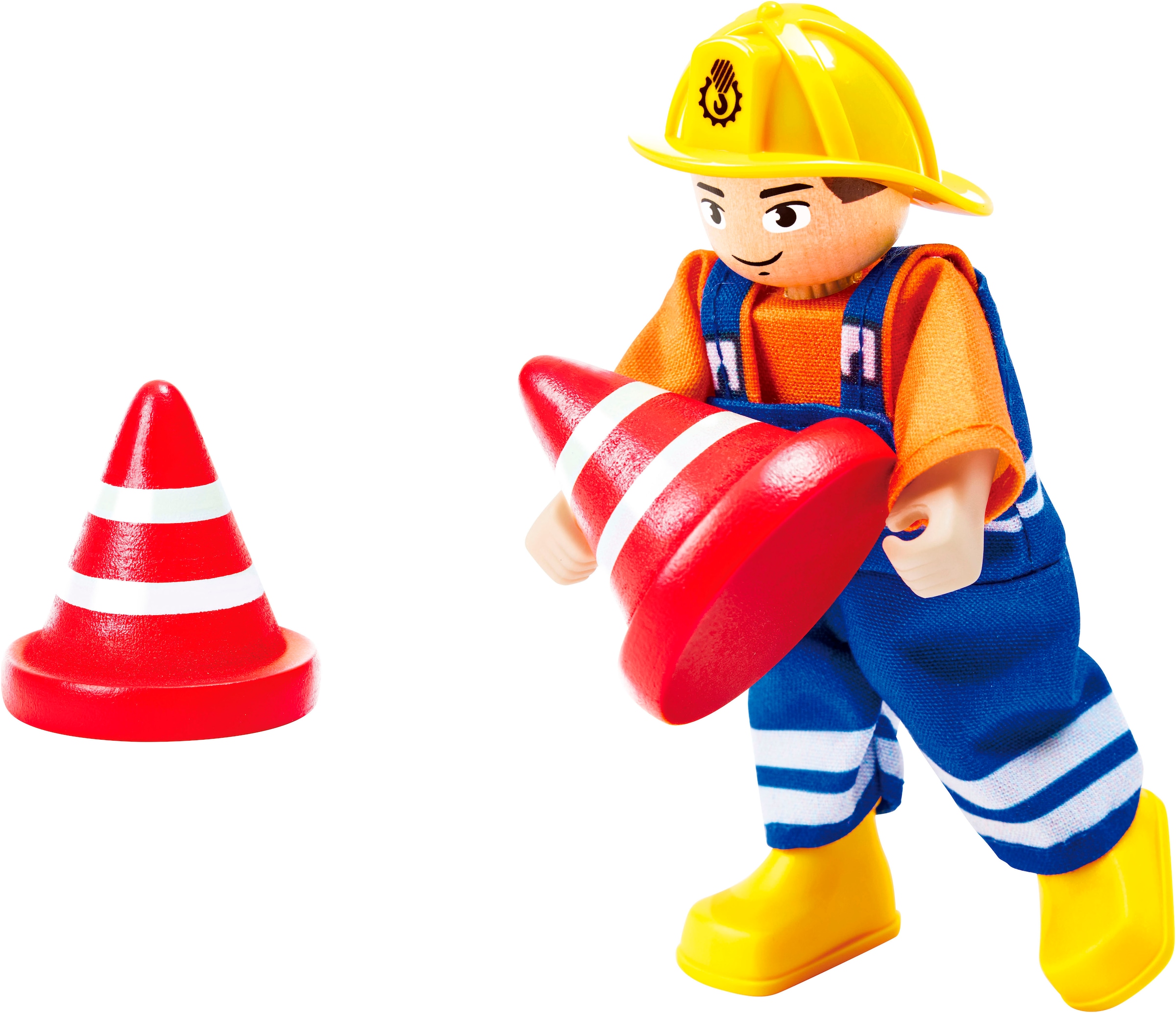 Hape Spielzeug-Kran »Mobiles Kran- & Baustellenset«