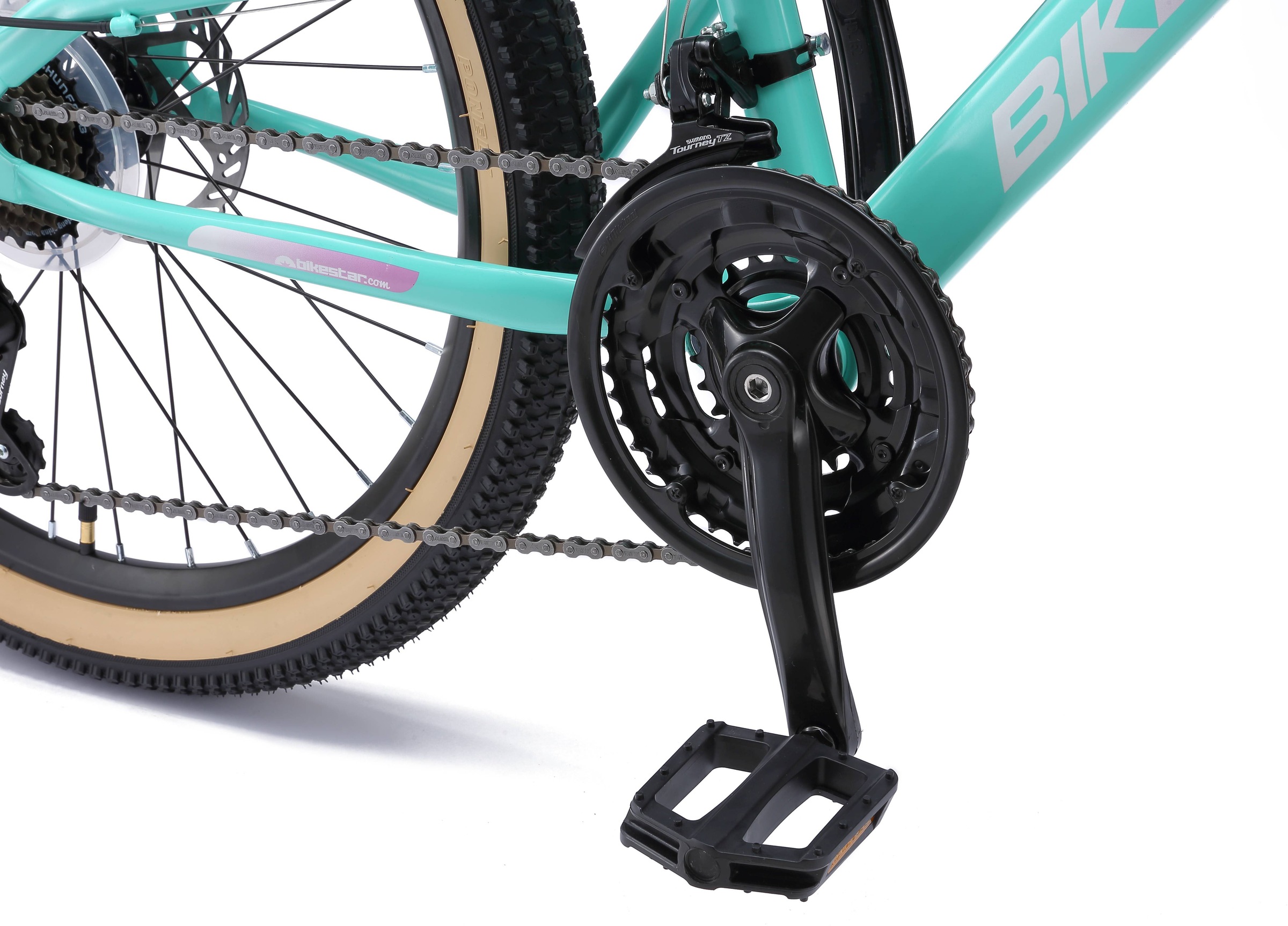 Bikestar Jugendfahrrad, 21 Gang, Shimano, RD-TY21 Schaltwerk, Kettenschaltung