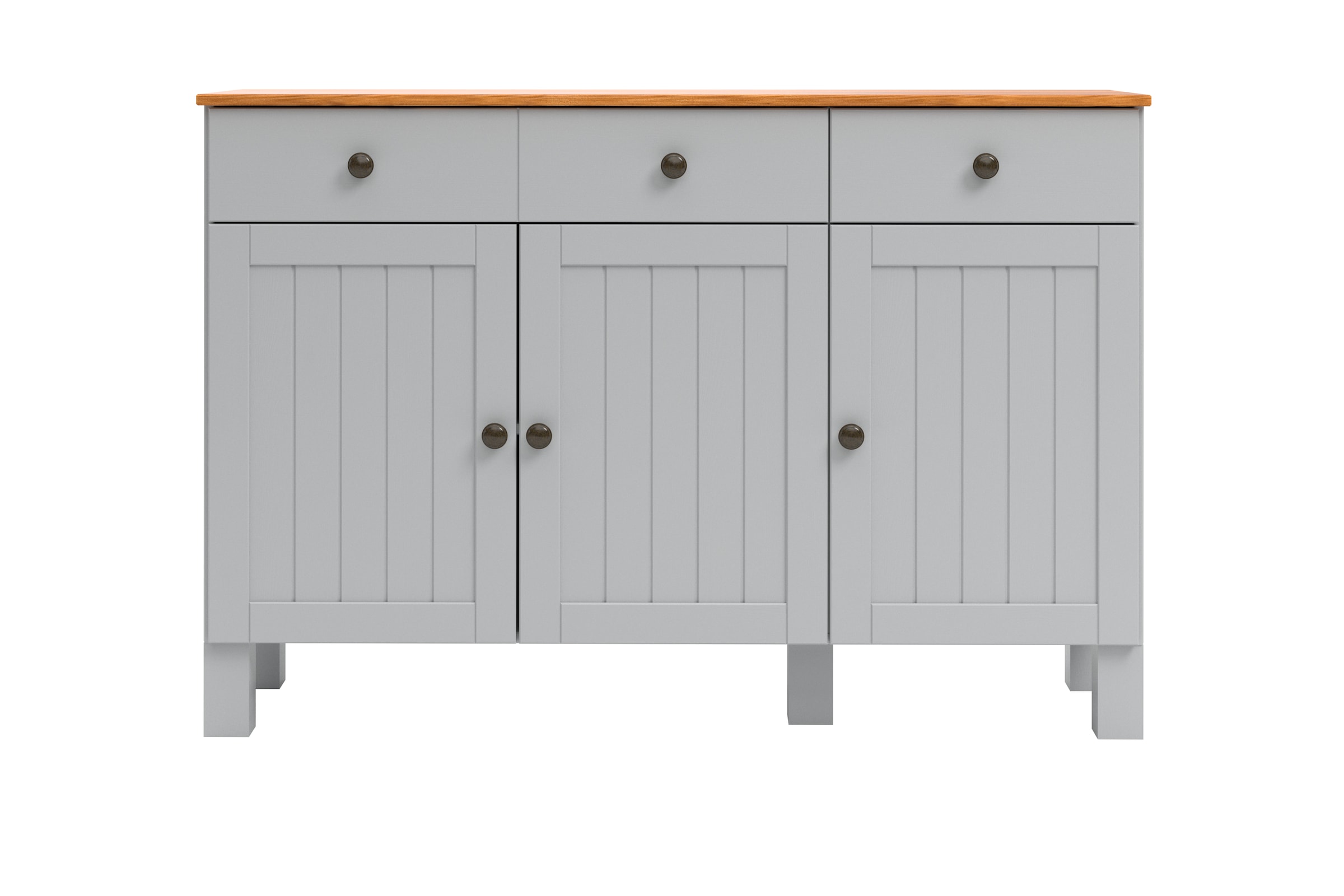 Home affaire Anrichte »Alby2«, Mit 3 Türen, 3 Schubkästen und Metallgriffe, Breite 125 cm