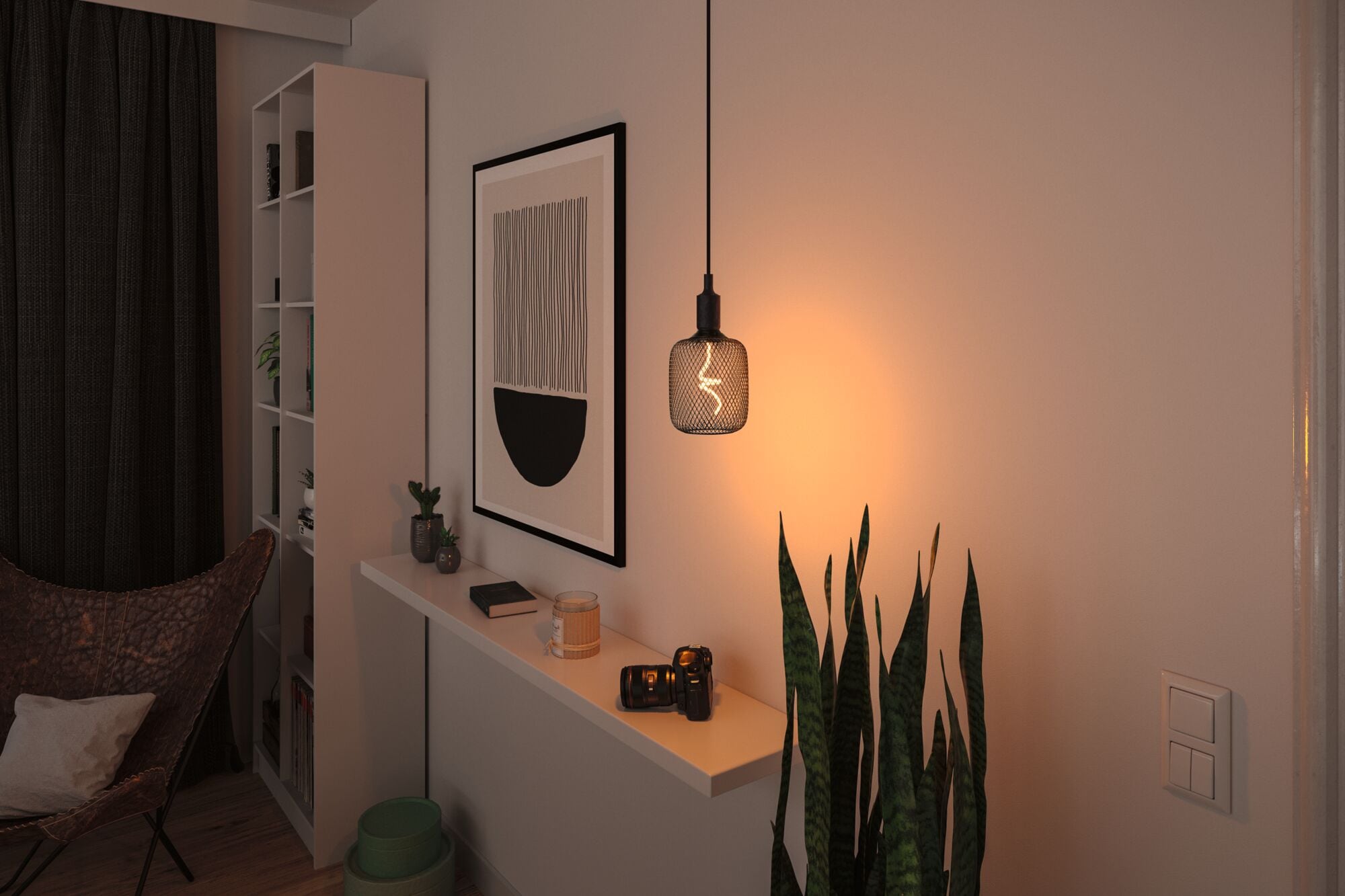 Paulmann LED-Leuchtmittel »Metallic Glow Standard 230V LED Leuchtmittel Zyl dimmbar Schwarz«, E27, 1 St.