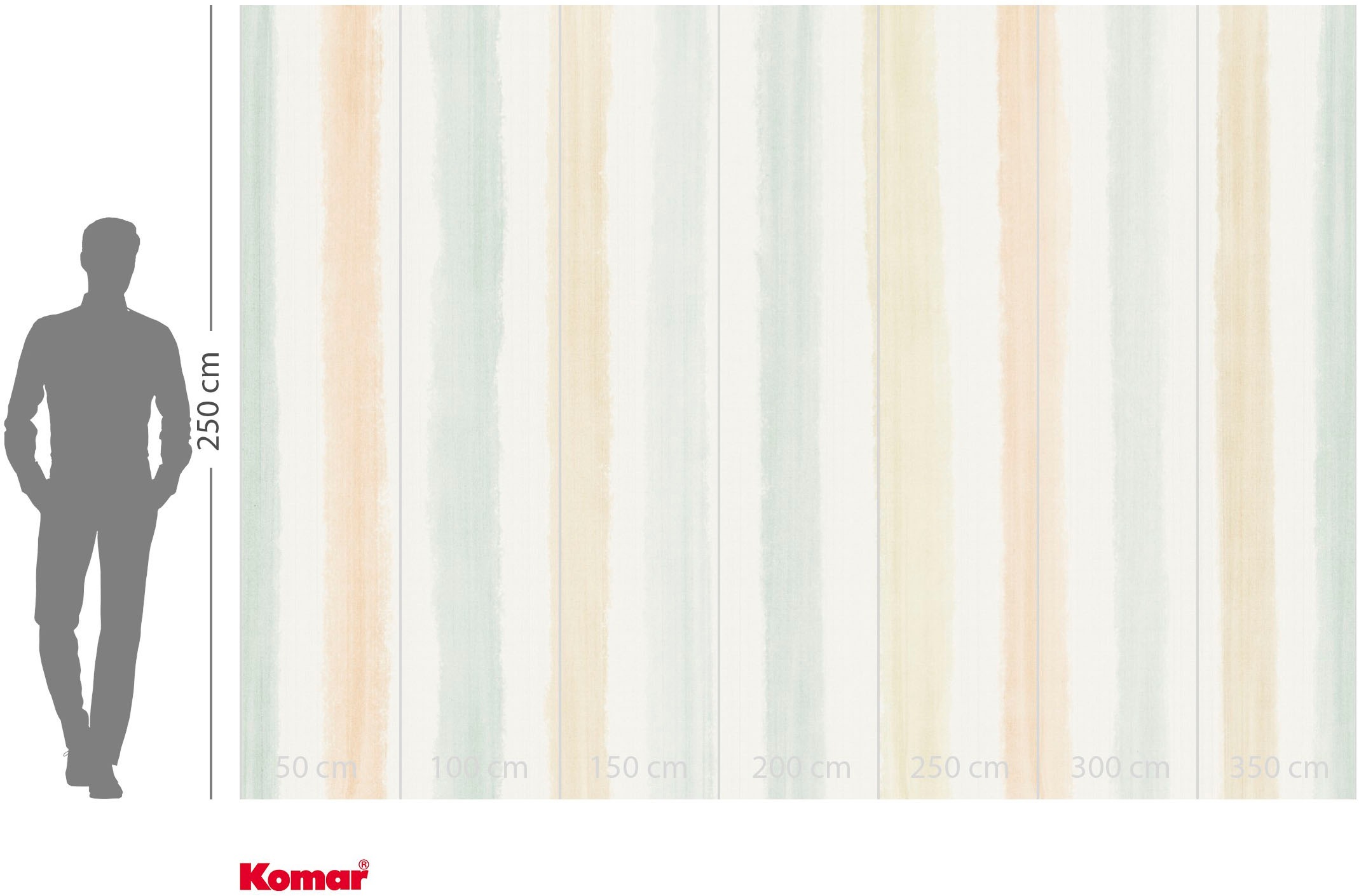 Komar Fototapete »Vlies Fototapete - Lignes Vivantes - Größe 350 x 250 cm« Motiv | bedruckt glatt