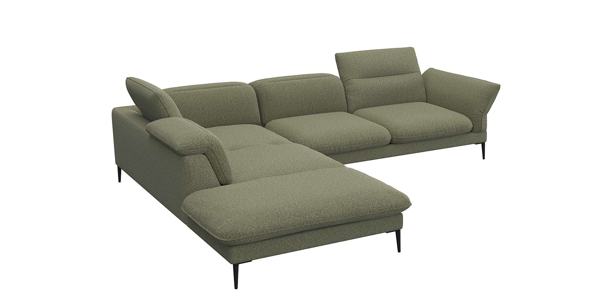 FLEXLUX Ecksofa "Salino, Funktionssofa mit Ottomane, Relaxsofa, Ecksofa" So günstig online kaufen