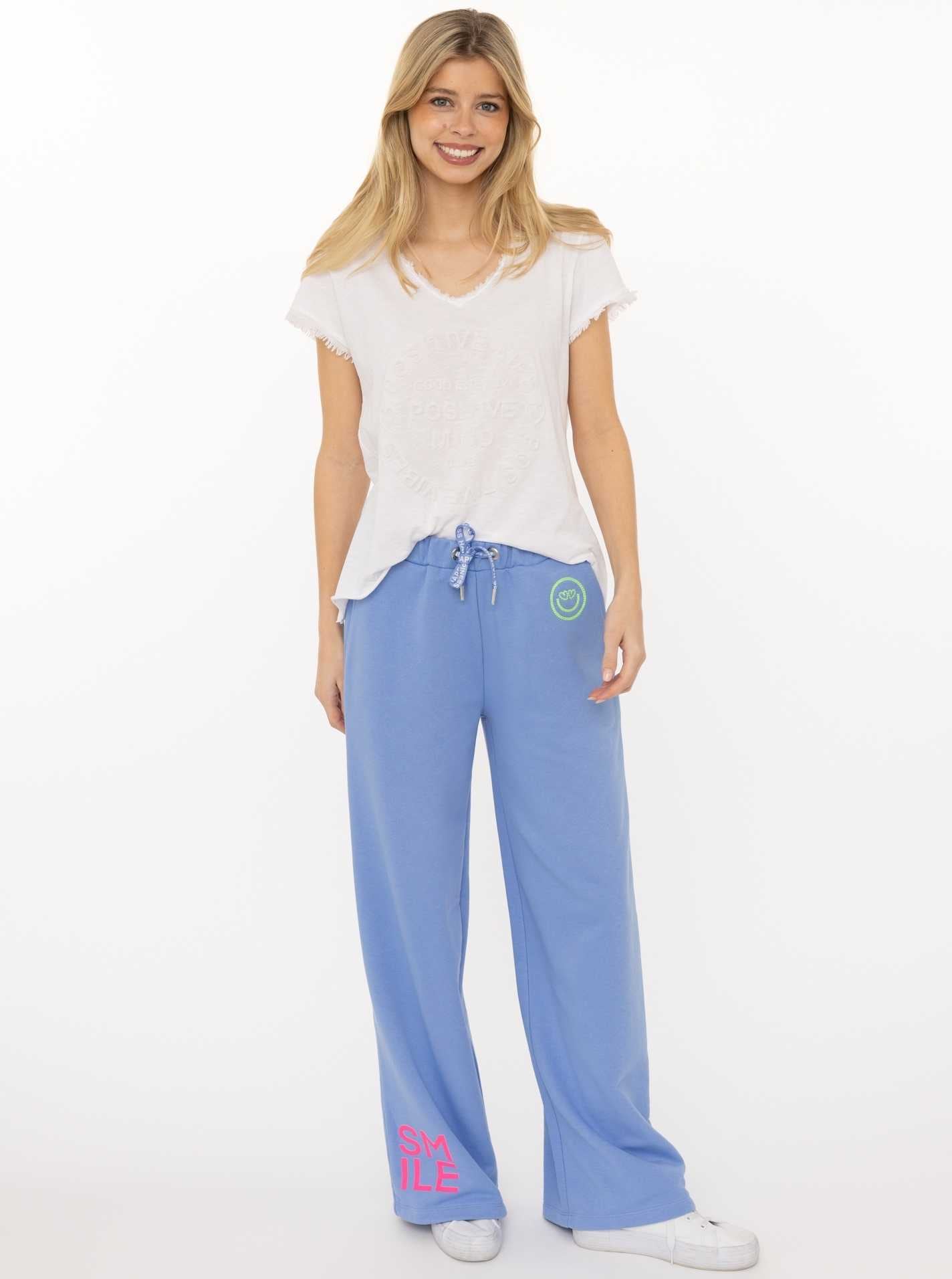 Zwillingsherz Sweathose »"Alissa"«  mit Print und Neon Stickerei , Kordel und Eingriffstaschen