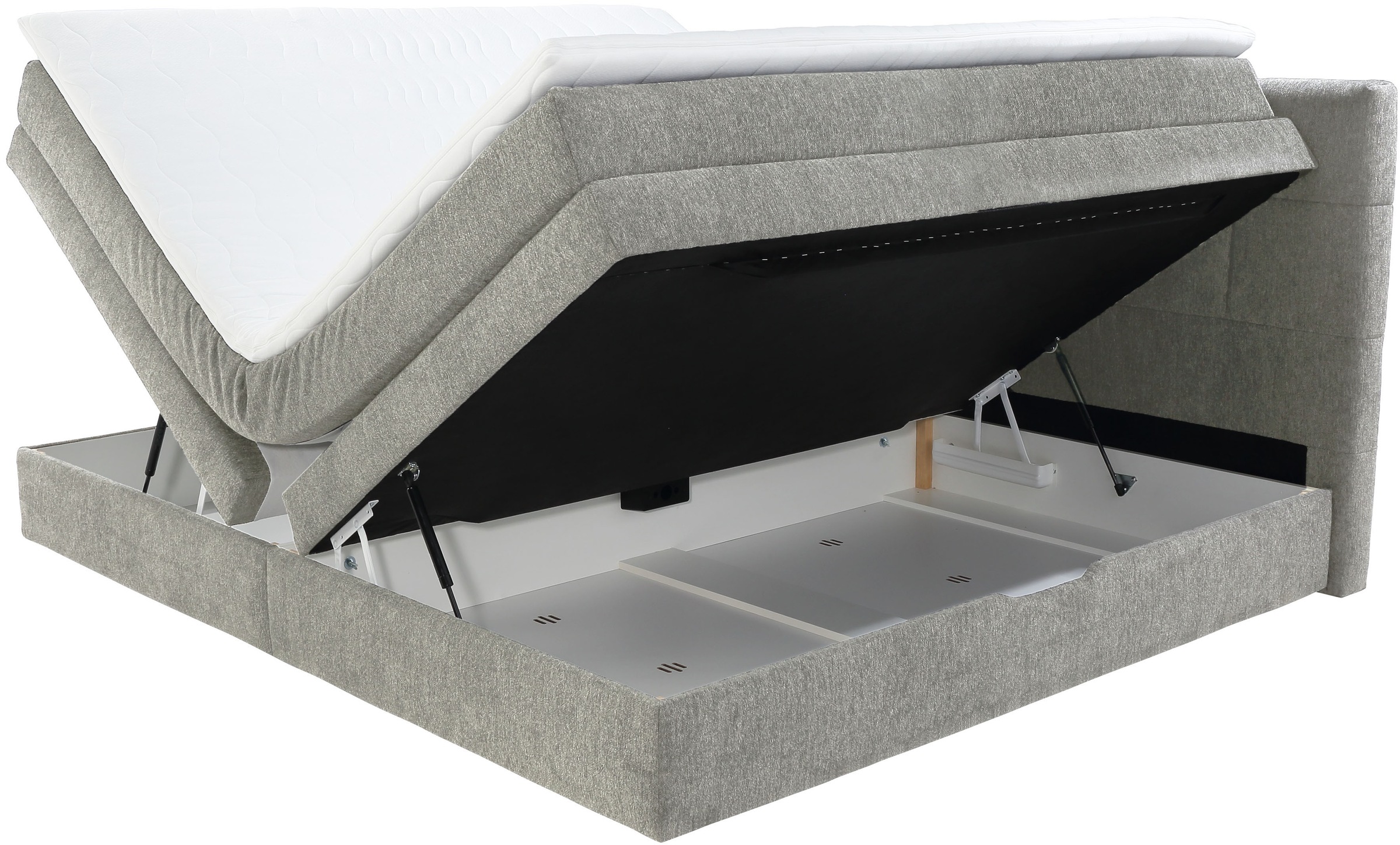 Jockenhöfer Gruppe Boxspringbett »Casa Grande in der Breite 240cm, Familienbett mit Bettkasten (1.000 L)« 7-Zonen-TTFK-Matratze, KS-Topper, verschiedene Härtegrade wählbar