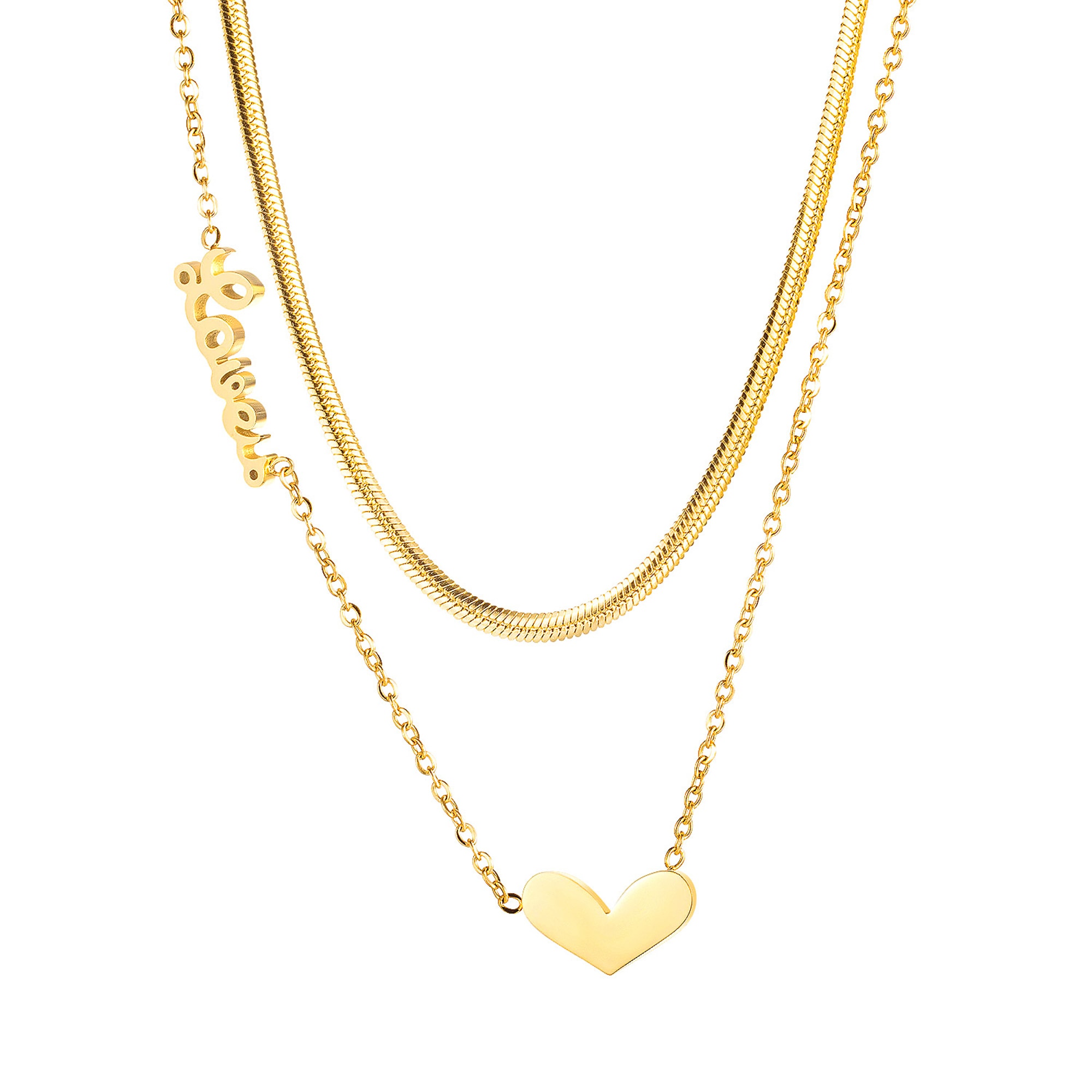 COLLEZIONE ALESSANDRO Kette mit Anhänger "Sweet Heart", zweirehige Kette