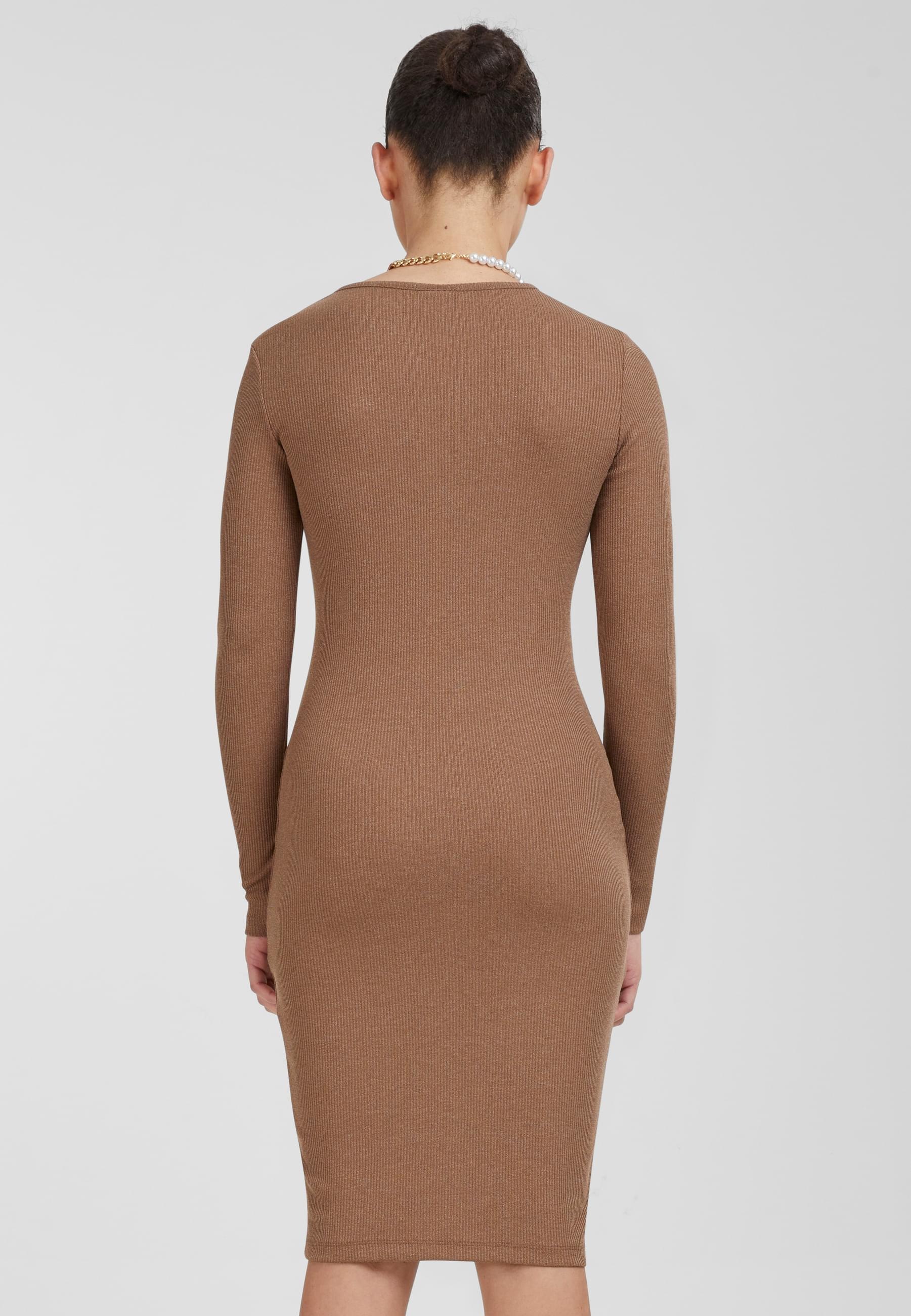 URBAN CLASSICS Shirtkleid »Urban Classics Damen Ladies Rib Dress«, (1 tlg.)