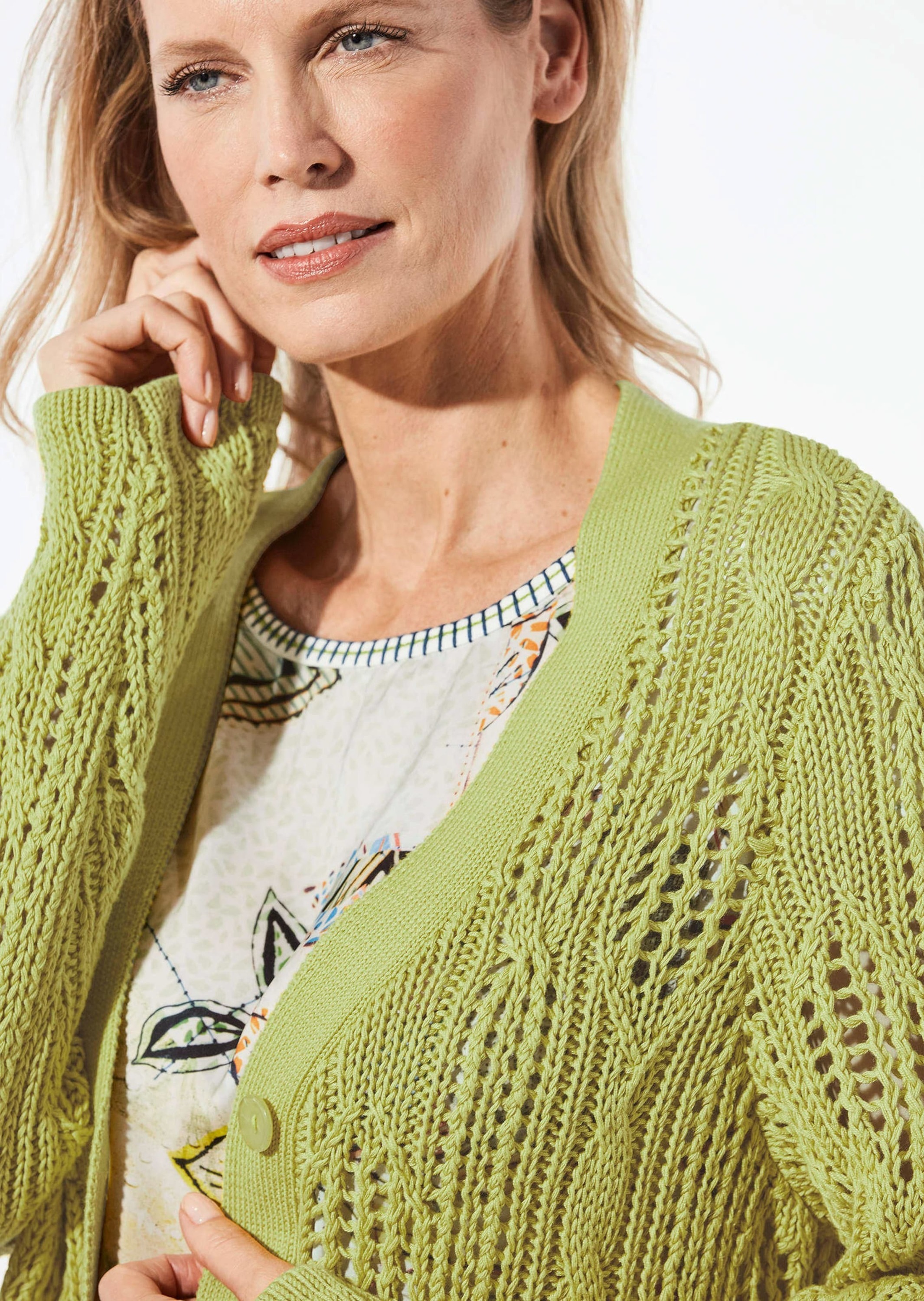 GOLDNER Strickjacke »Strickjacke Strickjacke mit Knöpfen«