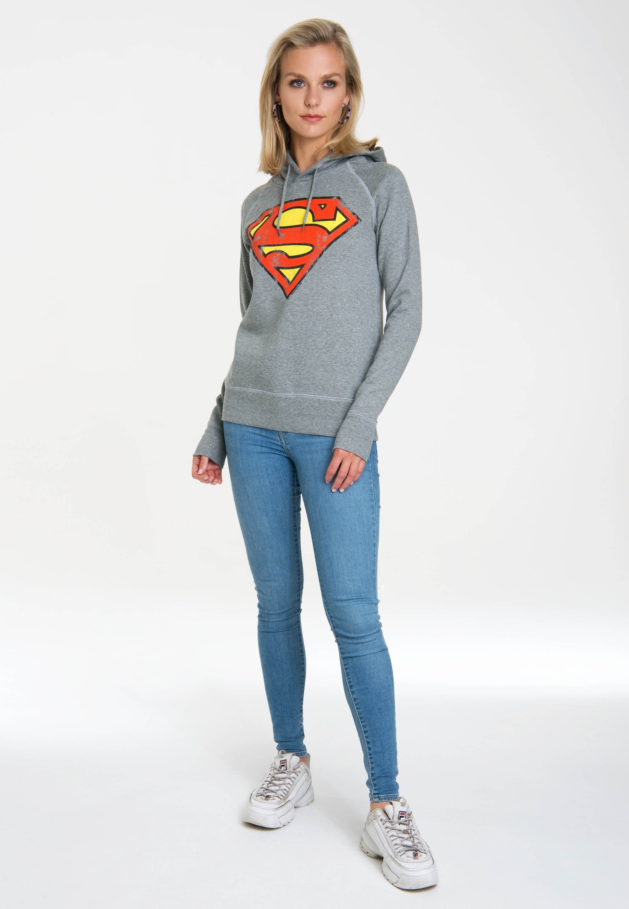 LOGOSHIRT Kapuzensweatshirt "DC - Superman Logo", mit Superhelden-Print günstig online kaufen